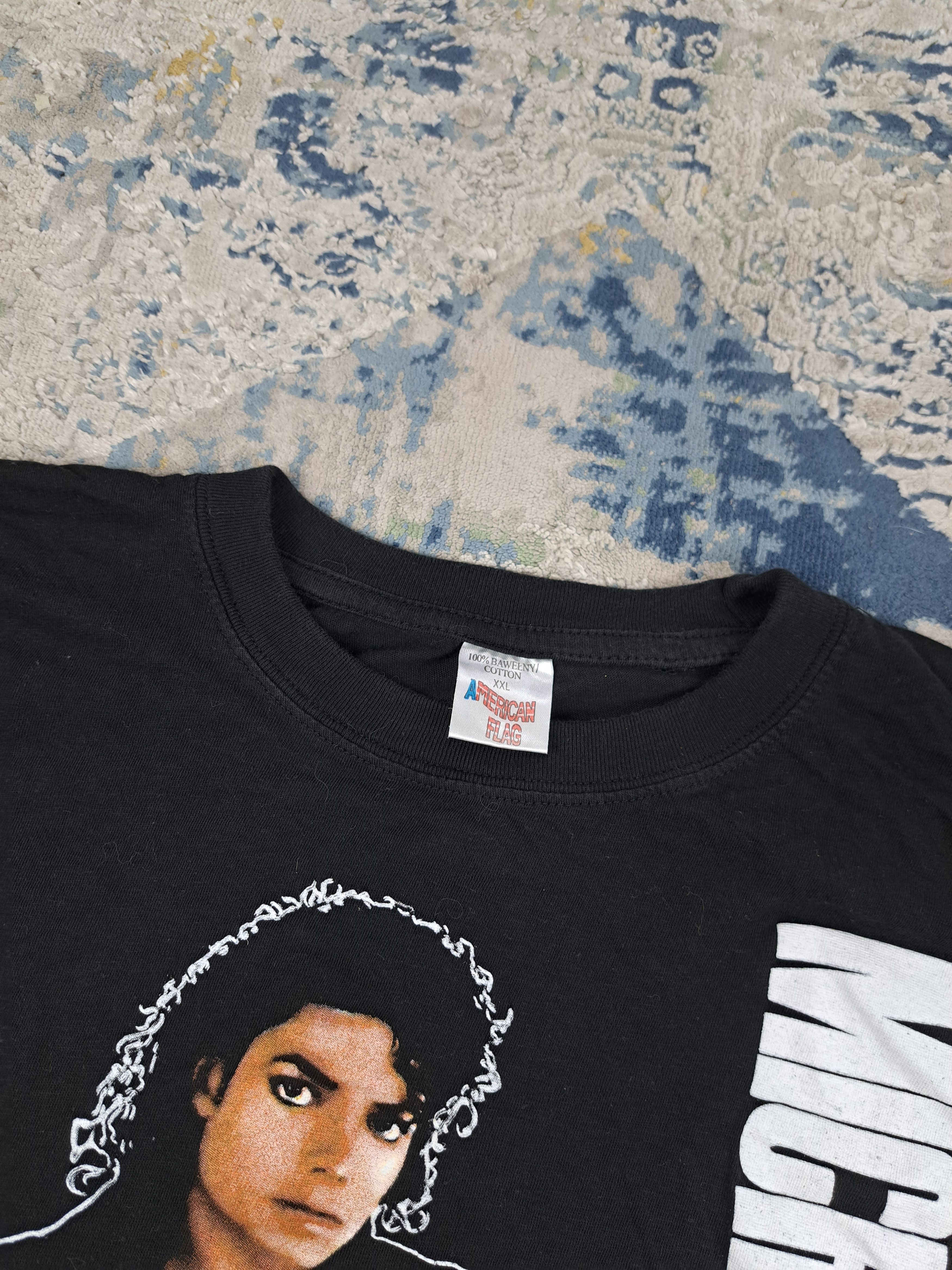 Band Tees Vintage 90s Michael Jackson Tee Band Rock Pop Thriller Size US L / EU 52-54 / 3 - 3 Thumbnail