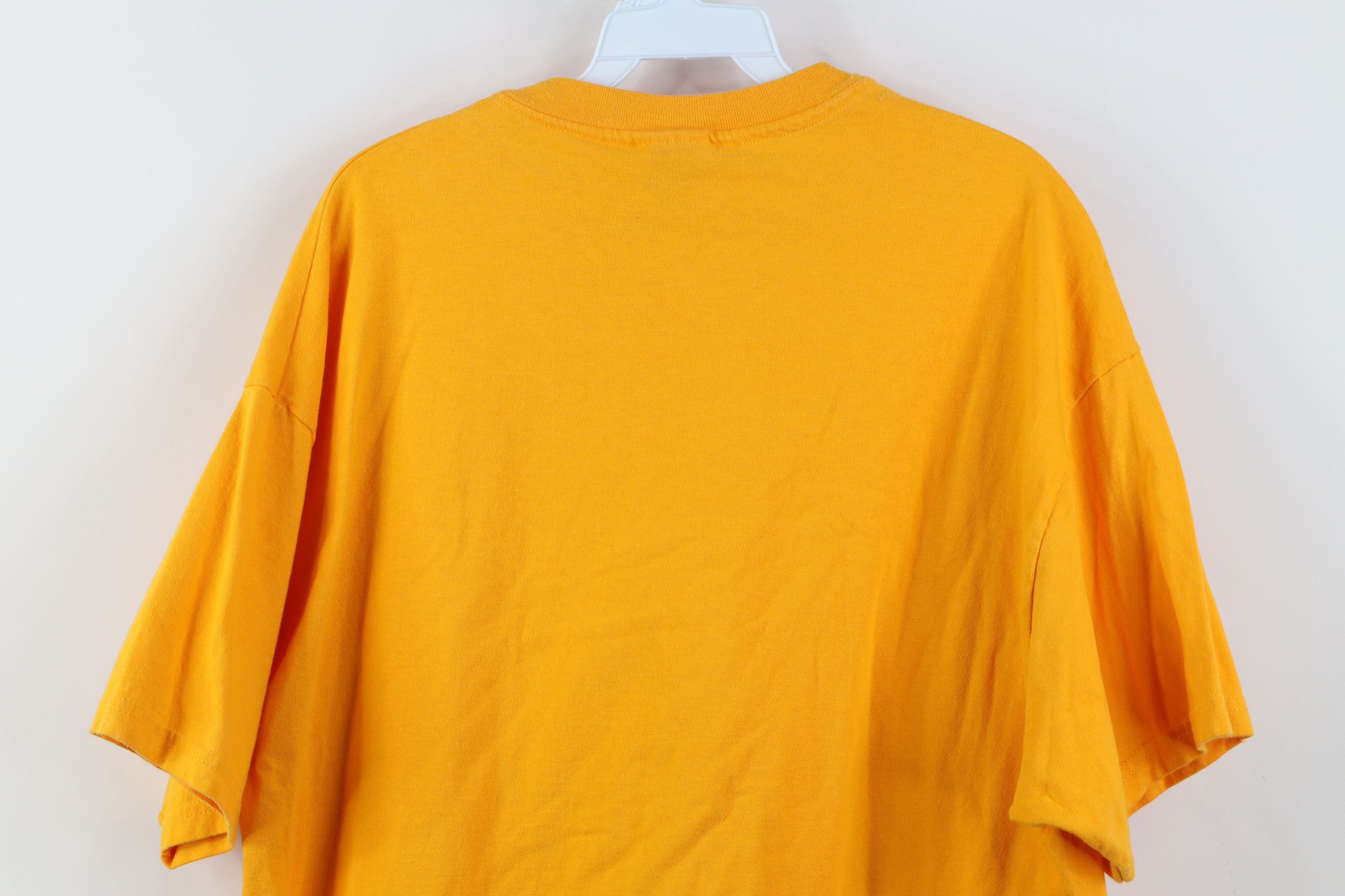 Hanes Vintage 90s Hanes Beefy Blank Heavy Cotton T-Shirt Yellow Size US XL / EU 56 / 4 - 9 Thumbnail