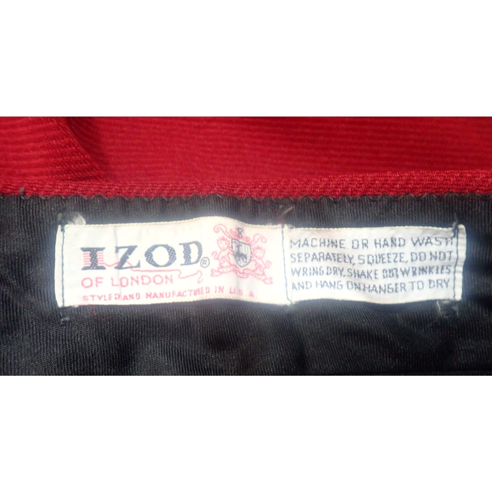 Izod Vintage Izod Red Polyester Dress Pants Size 36x28 Preppy Straight Leg 1980s Mens Size US 36 / EU 52 - 4 Thumbnail