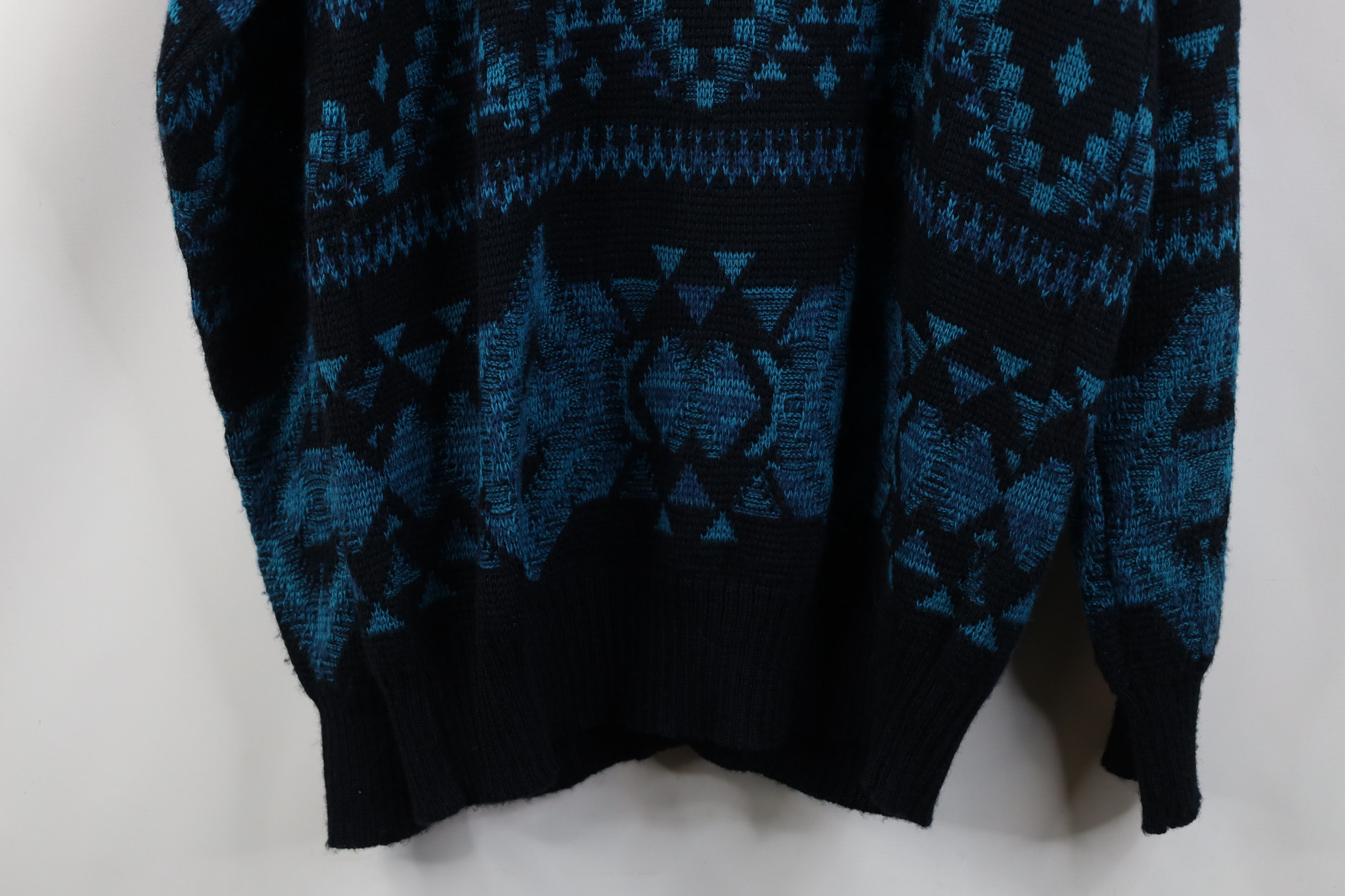 Vintage Vintage 90s Streetwear Southwestern Geometric Knit Sweater Size US XL / EU 56 / 4 - 12 Thumbnail