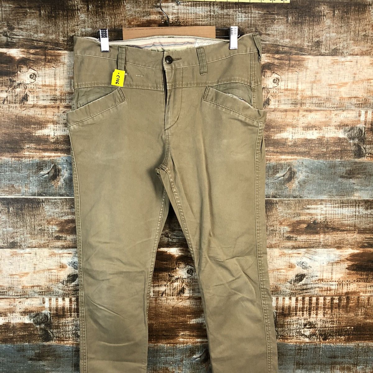 Japanese Brand DLL Ant Gauge made in japan Brown Casual Pants #C106 Size US 30 / EU 46 - 2 Thumbnail