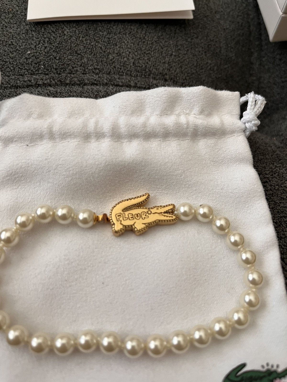 Golf le Fleur × Lacoste Le Fleur x Lacoste Pearl Bracelet Size ONE SIZE - 2 Thumbnail