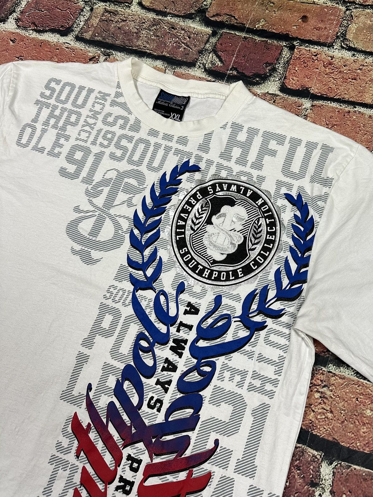 Southpole × Vintage Y2K Southpole T Shirt Cyber Grunge Hip Hop Big Graphic Size US XXL / EU 58 / 5 - 3 Thumbnail