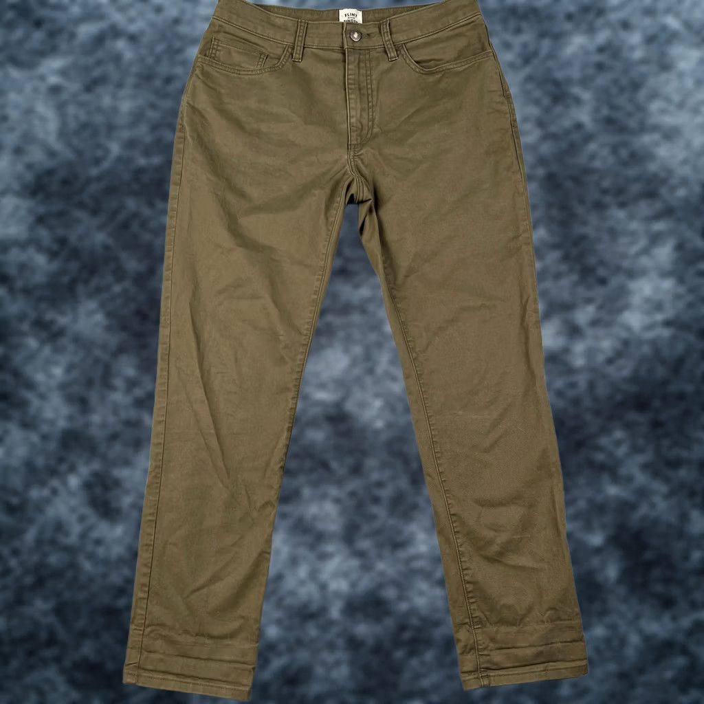 Flint And Tinder Flint & Tinder Slim Fit 365 Pants Stretch Chino Green Huckberry 31x30 Mens Size US 31 - 1 Thumbnail