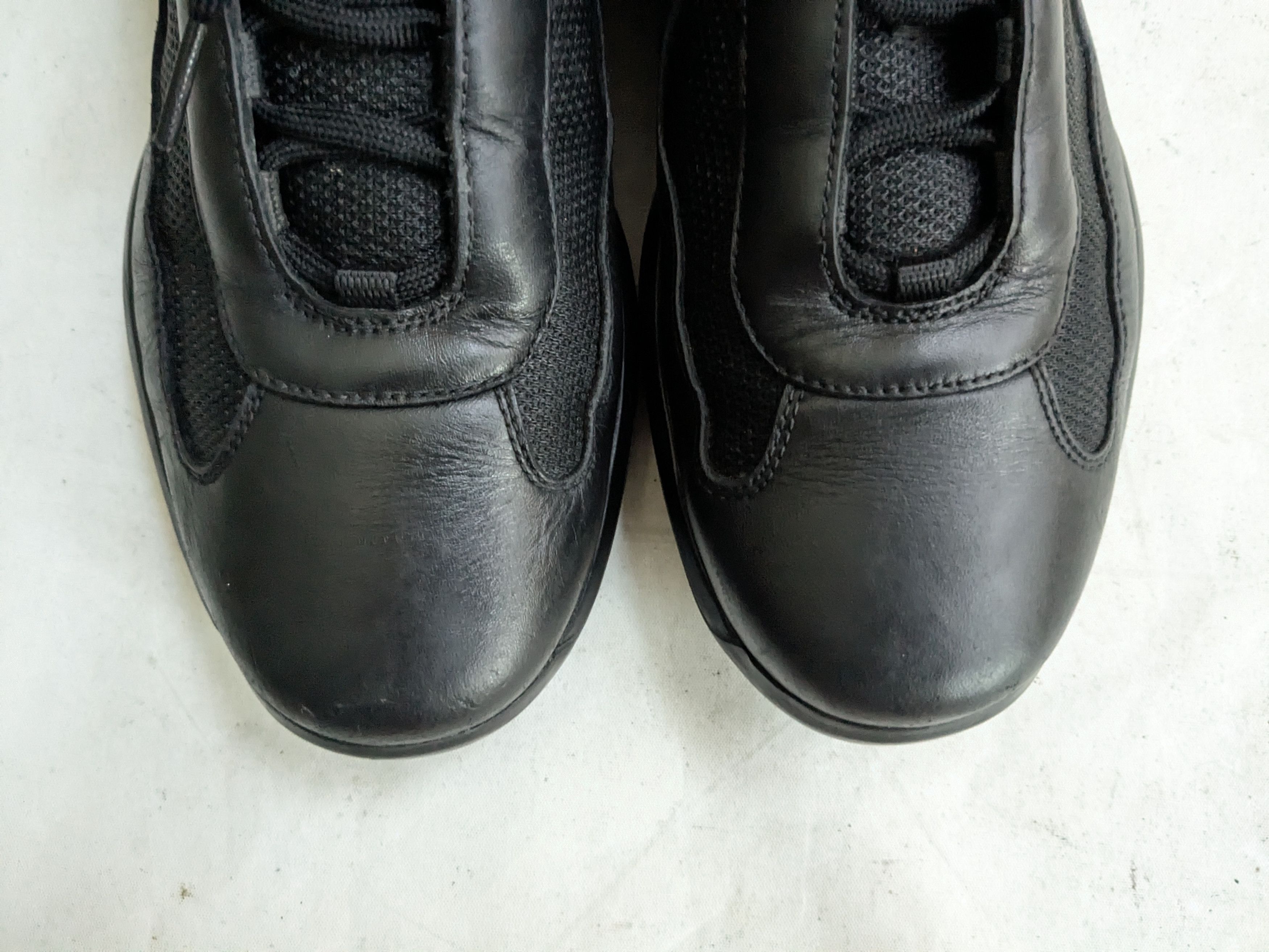 Prada Prada America's Cup Sneakers Black 9 Red Leather Low Tops Size US 9 / EU 42 - 6 Thumbnail