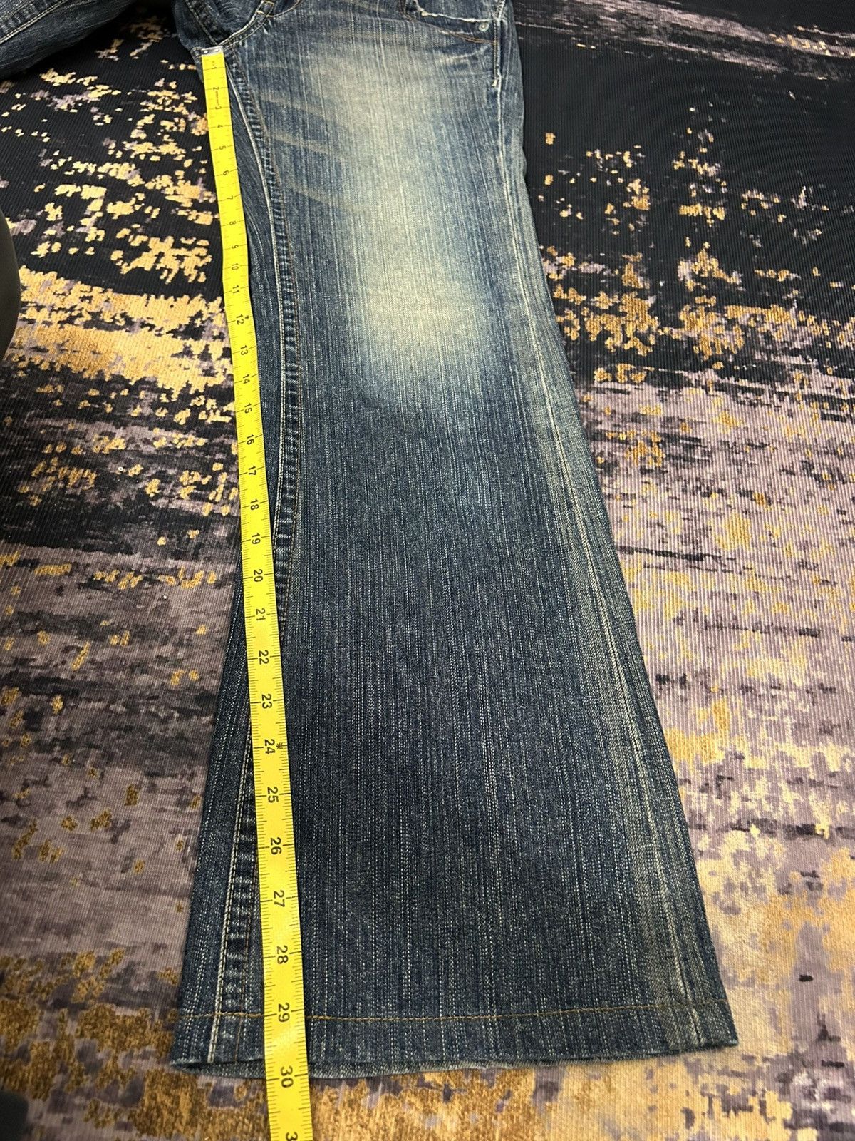 Japanese Brand Vintage Georgia Washed Flare Jeans Size US 30 / EU 46 - 19 Thumbnail