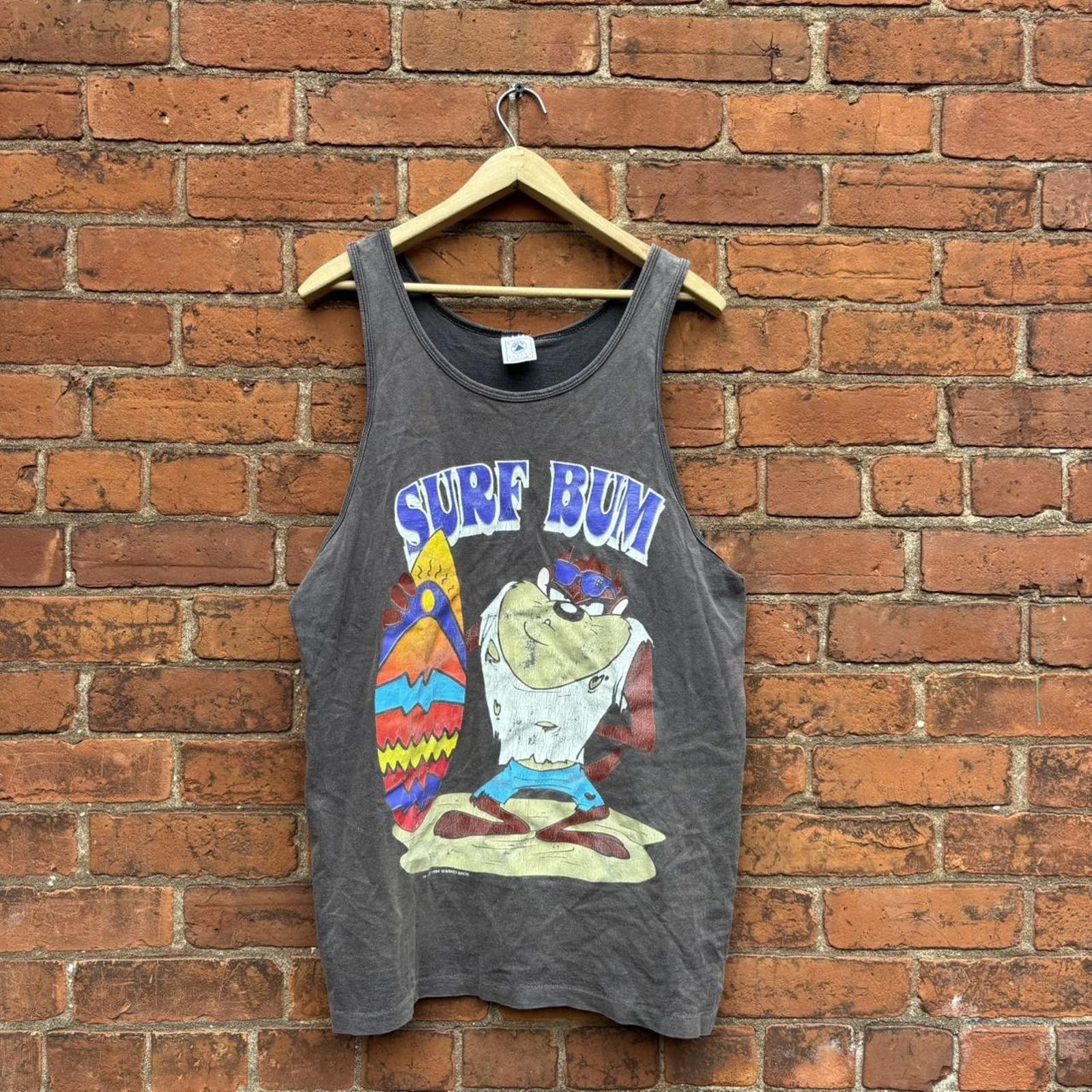 Designer vintage taz beach bum tank top 1994 L Size US L / EU 52-54 / 3 - 1 Thumbnail