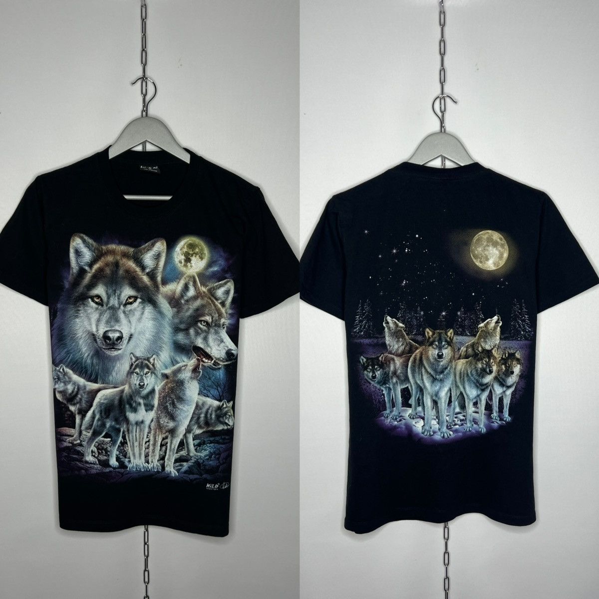 Band Tees Vintage Wild Wolves T-Shirt Tee Overprinted Art Size US M / EU 48-50 / 2 - 1 Thumbnail