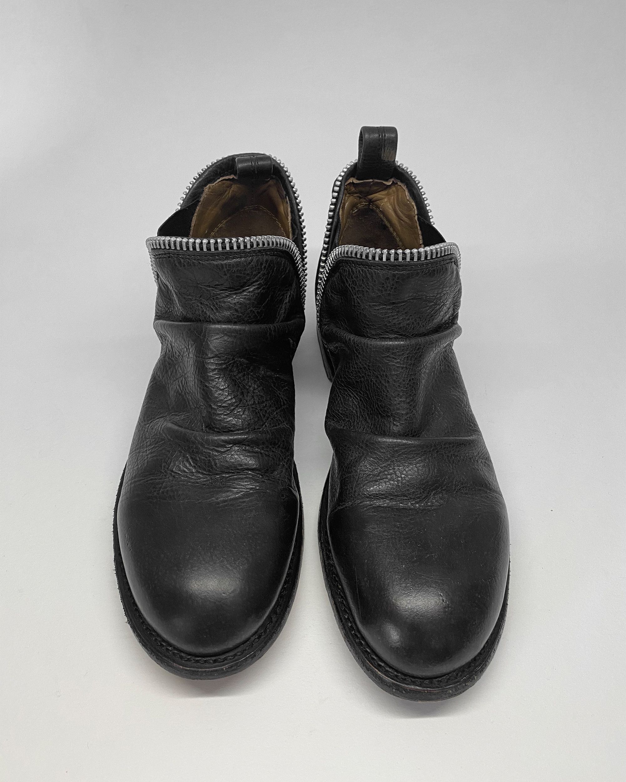 John Fluevog 1990s Zip Leather Shoes Size US 8 / IT 38 - 3 Thumbnail