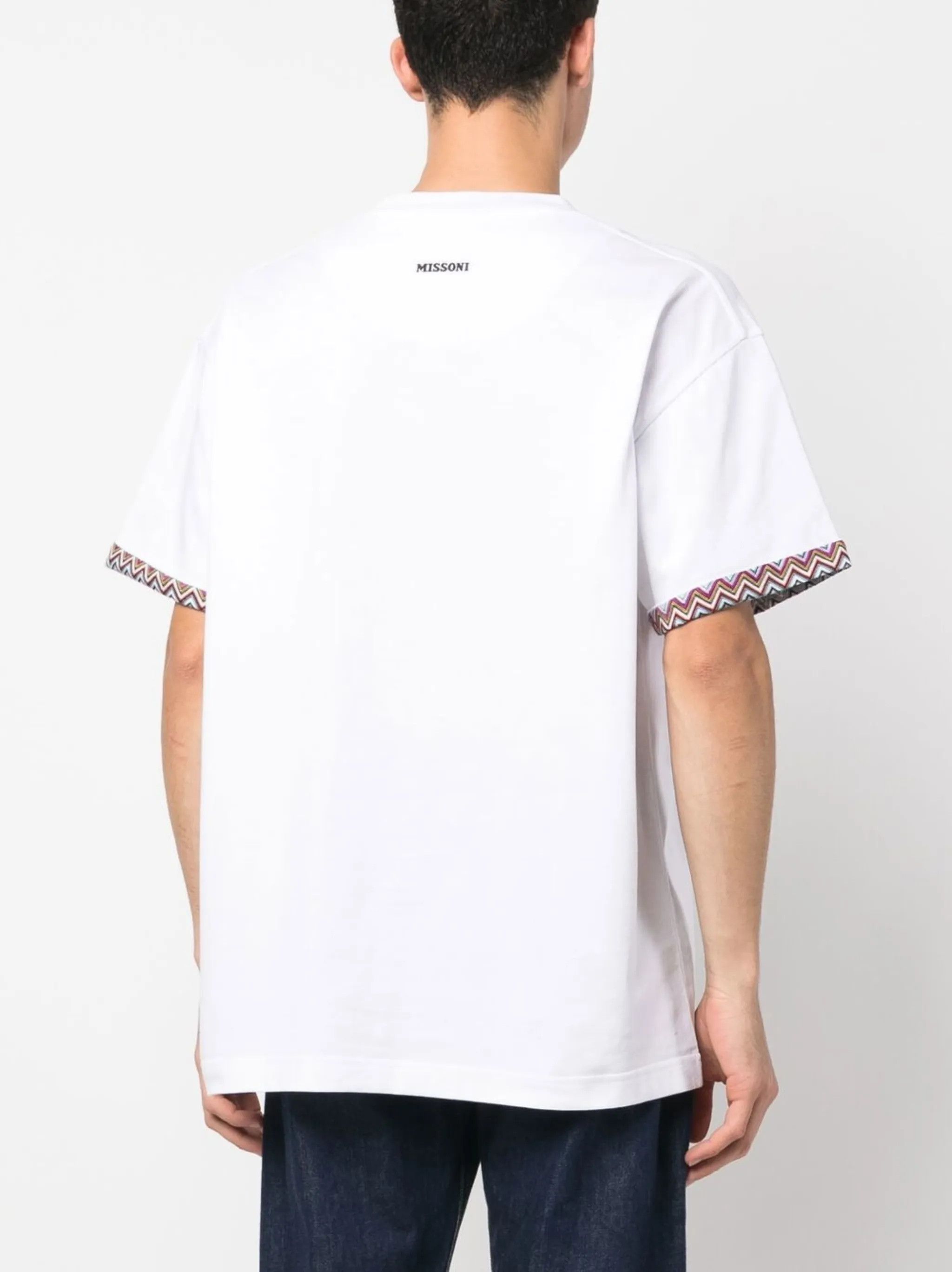 Missoni o1y0225 Crewneck T-Shirt in White Size US M / EU 48-50 / 2 - 4 Thumbnail