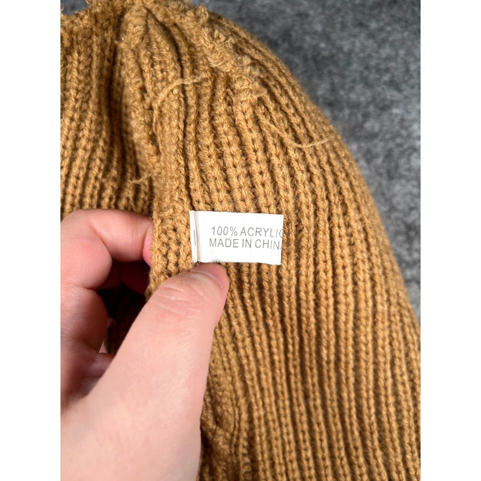 Doublet Vivint Beanie Toque Beanie Hat Adult One Size Beige Acrylic Knit Cuffed Security Outdoor Ski Trendy Mens Size ONE SIZE - 7 Thumbnail