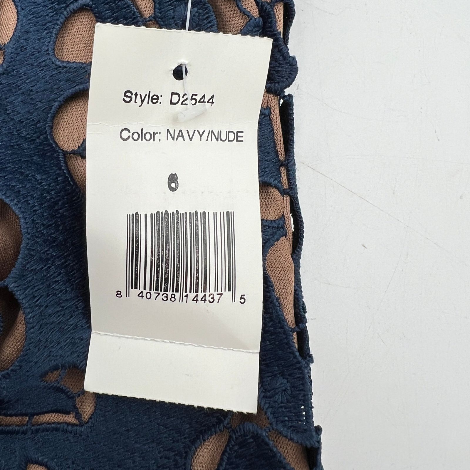 Other Alexia Admore Off The Shoulder Lace Dress Navy Blue Size M / US 6-8 / IT 42-44 - 9 Thumbnail