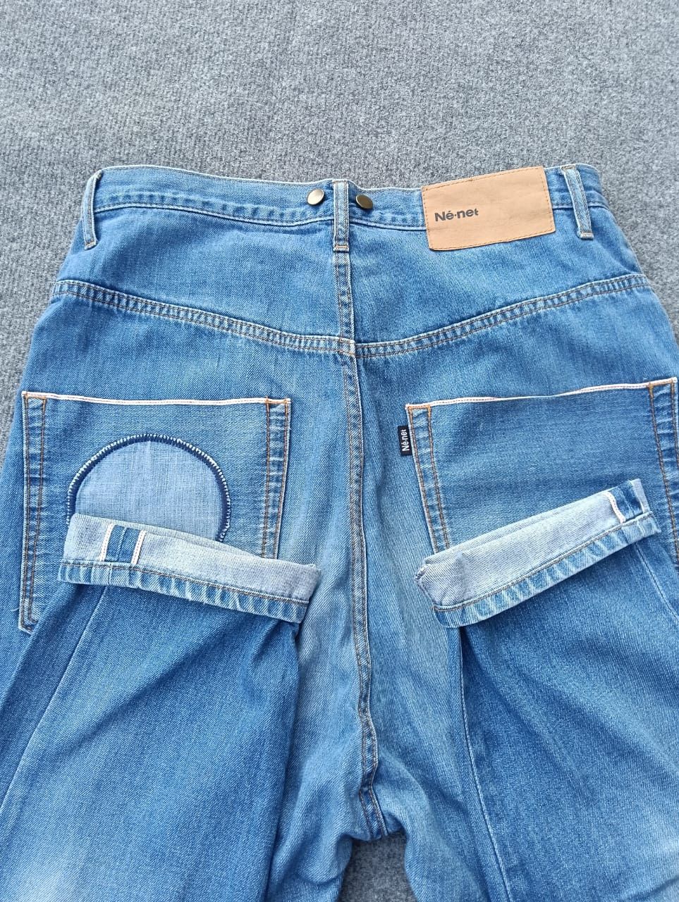 Ne-Net Né-net Selvedge by issey miyake Graphic Patch Denim Jeans Size US 31 - 13 Thumbnail