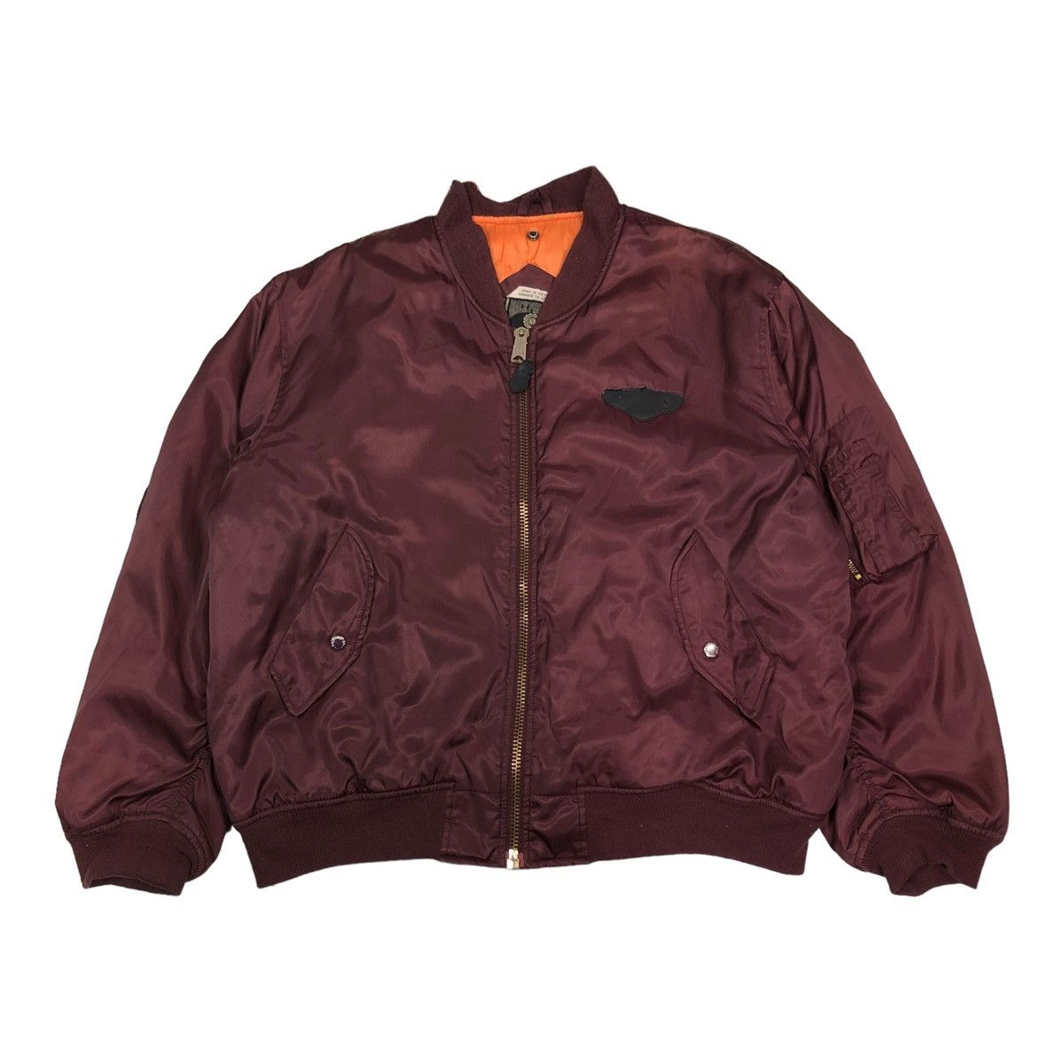 Vintage 🔥VINTAGE BOMBER JACKET MA-1 DESIGN BACK FIRE USA BIG LOGO Size US L / EU 52-54 / 3 - 5 Thumbnail