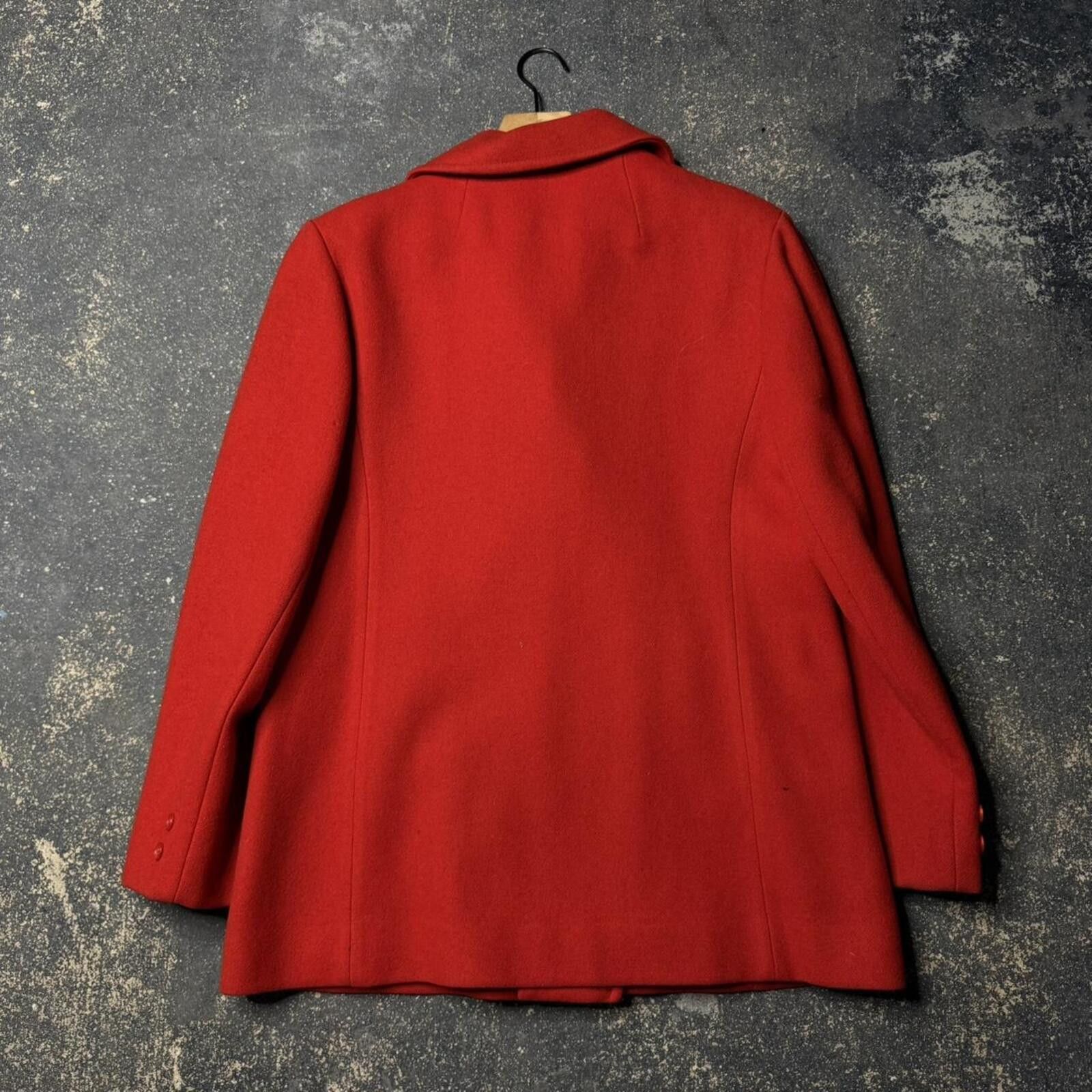 Pendleton Vintage 50’s Pendleton Red Wool Coat Size XS / US 0-2 / IT 36-38 - 3 Thumbnail