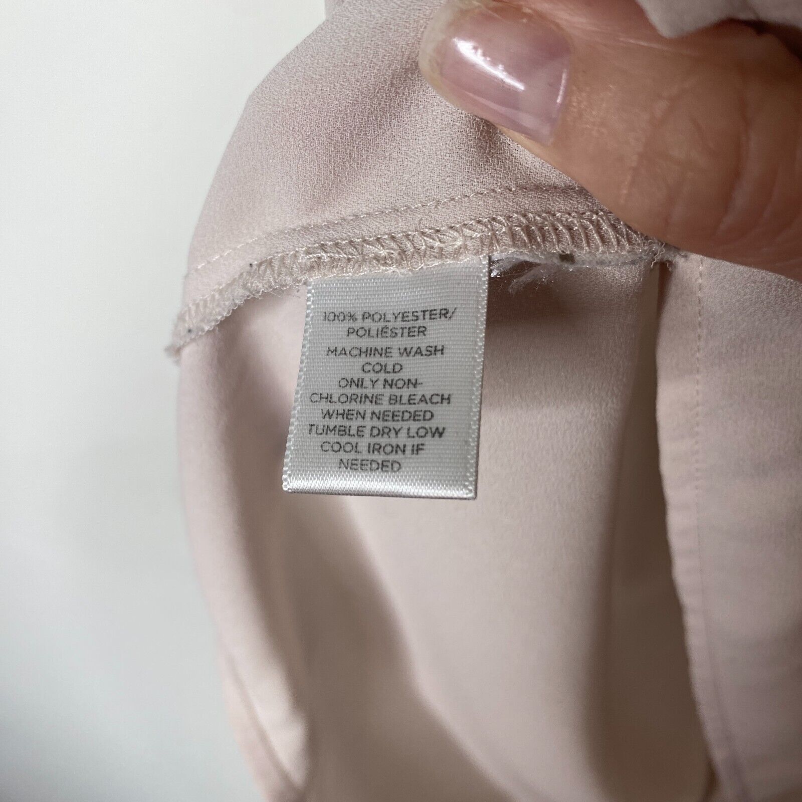 Loft Loft Pinky Gray Collar Top Gathered Back Short Sleeves XSP Size XS / US 0-2 / IT 36-38 - 6 Thumbnail