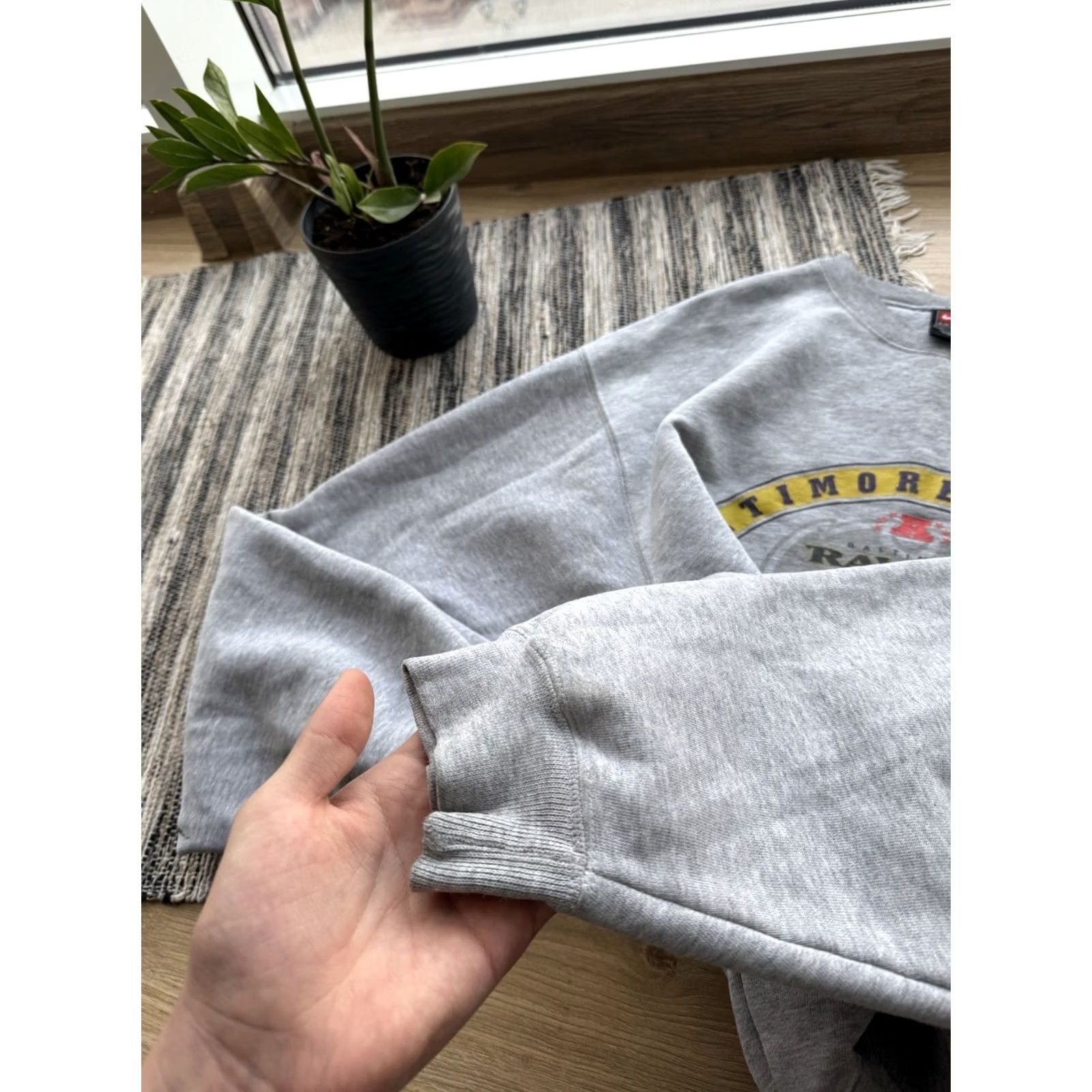Nike VINTAGE Nike Baltimore Ravens 90s Sweatshirt M Men Gray Long Sleeve Logo Casual Sports Size US M / EU 48-50 / 2 - 6 Thumbnail