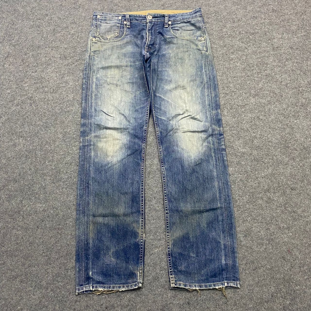 Levi's 💥Best Offer💥Vintage Levis 504 Distressed Denim Size US 34 / EU 50 - 1 Thumbnail