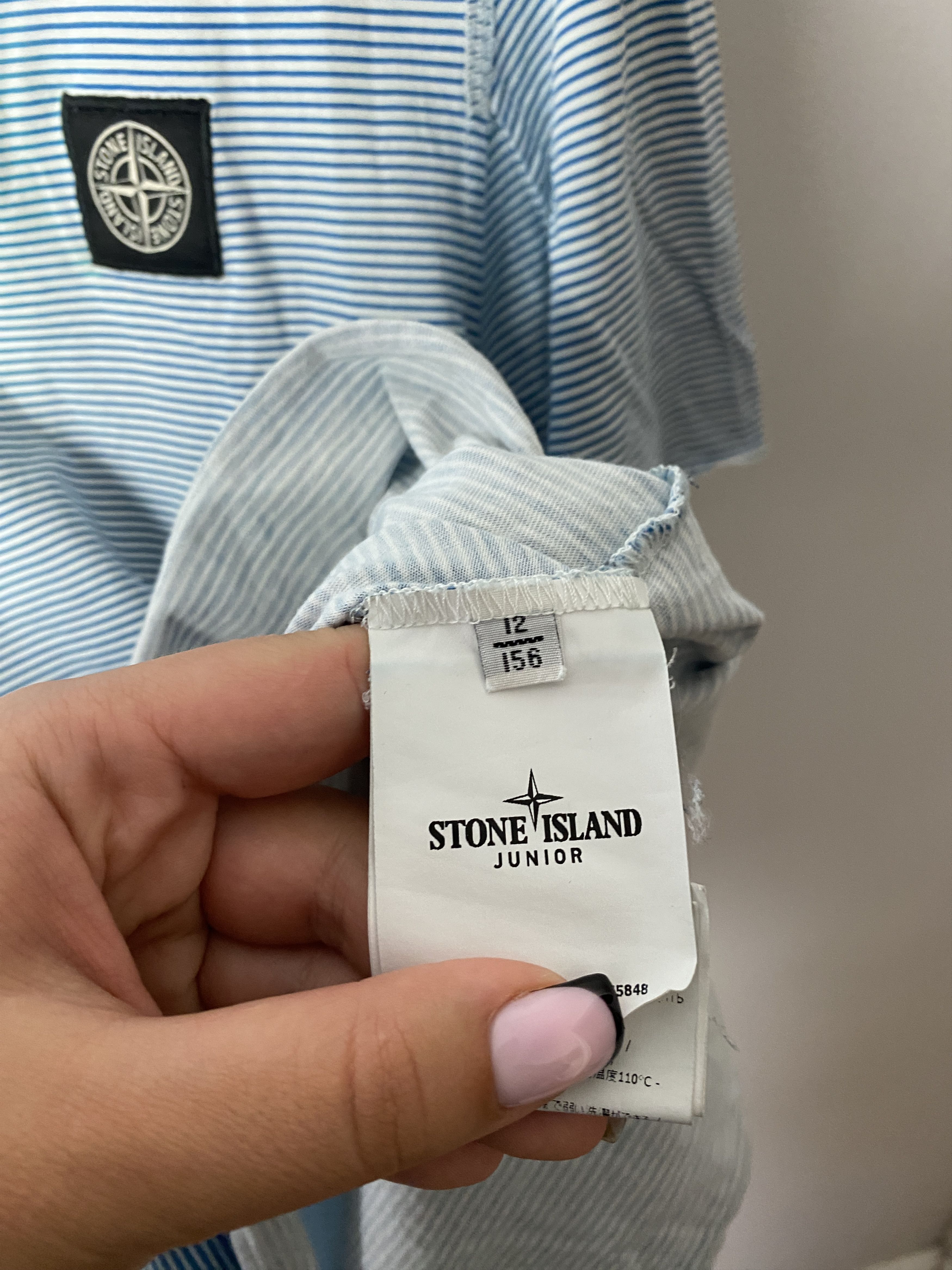 Stone Island Stone Island striped t-shirt tee big back logo Size US XXS / EU 40 - 5 Thumbnail