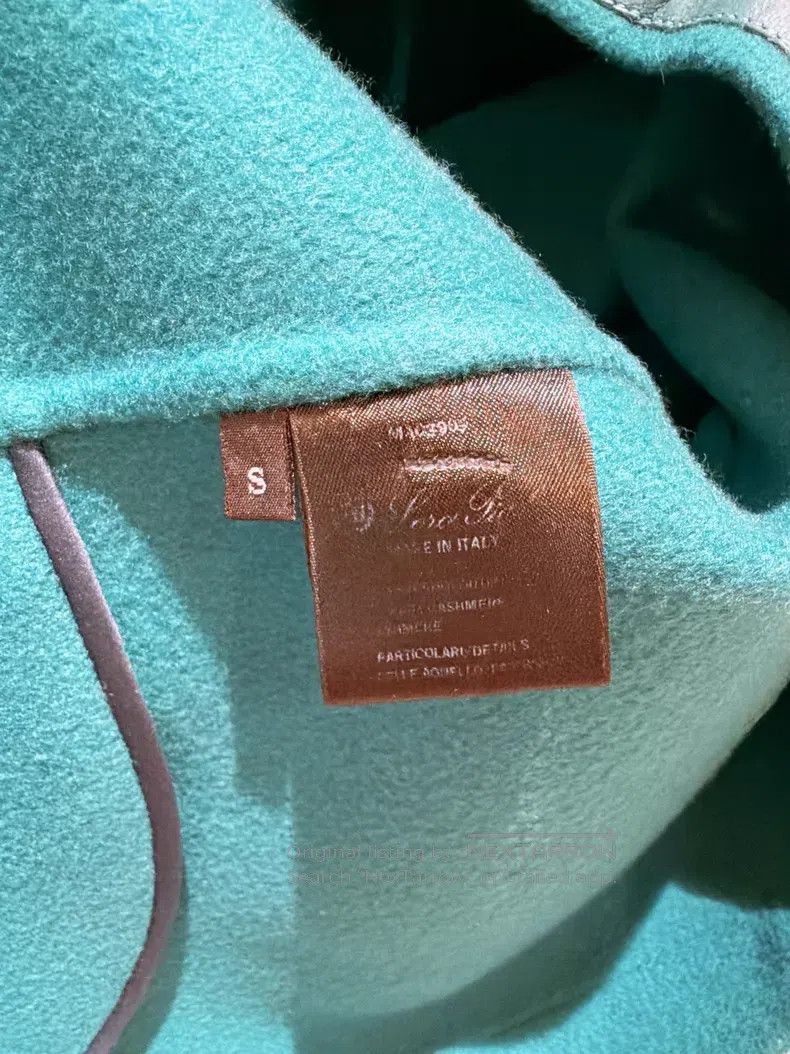 Loro Piana Loro Piana Peacock Green Baby Cashmere Notched Collar Mid- Size S / US 4 / IT 40 - 8 Thumbnail