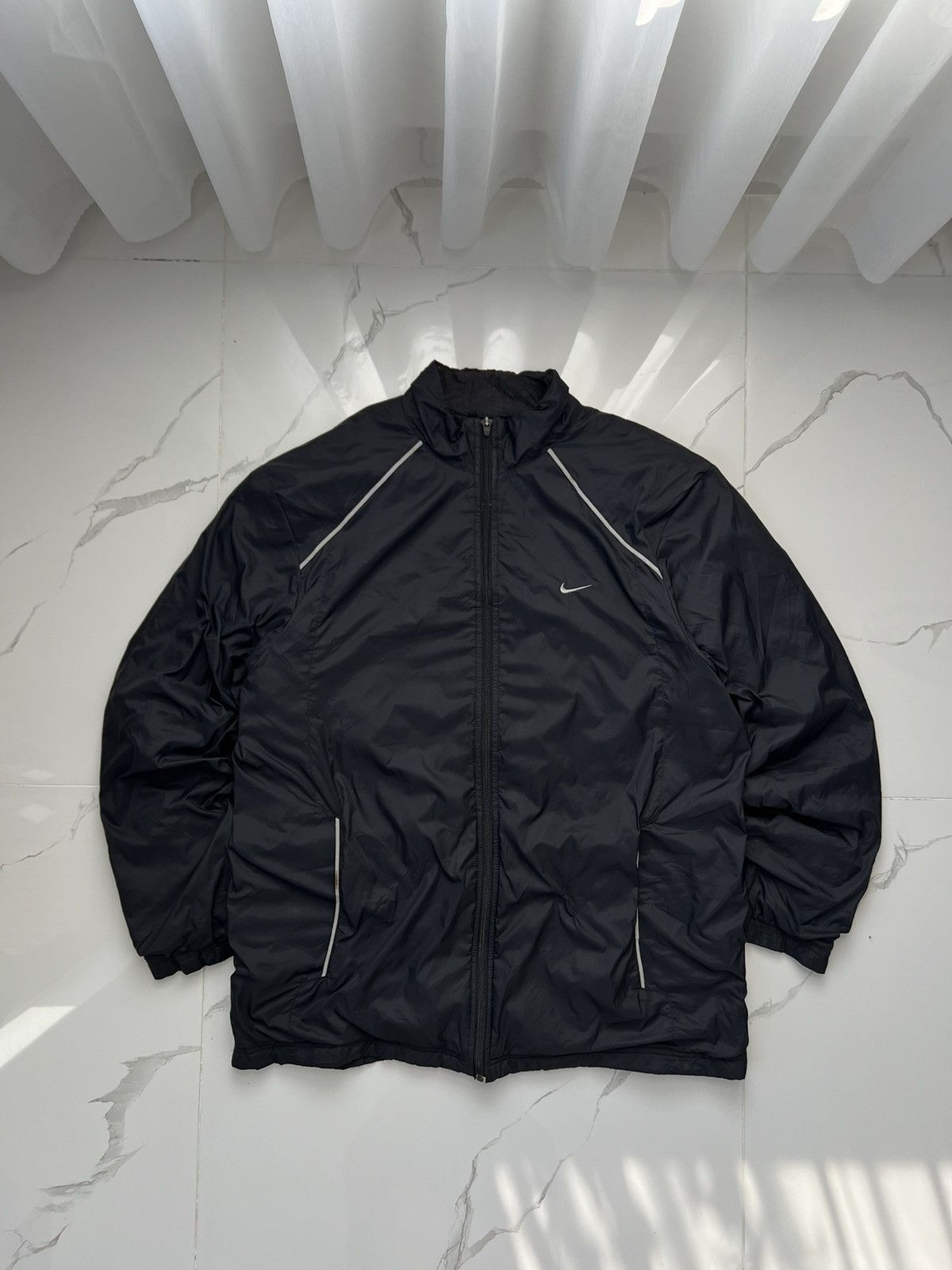 Nike × Vintage 90’s NIKE SWOOSH LOGO RETRO TRACK JACKET GORPCORE Y2K Size US XL / EU 56 / 4 - 1 Thumbnail