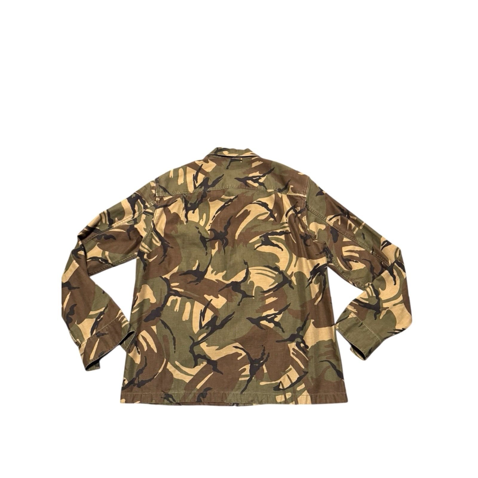 Wallace & Barnes Wallace & Barnes J.Crew DPM Camo Full Zip Military Overshirt Jacket M Green Canvas Cotton Blend Zip Button Mens Jacket Size US M / EU 48-50 / 2 - 6 Thumbnail