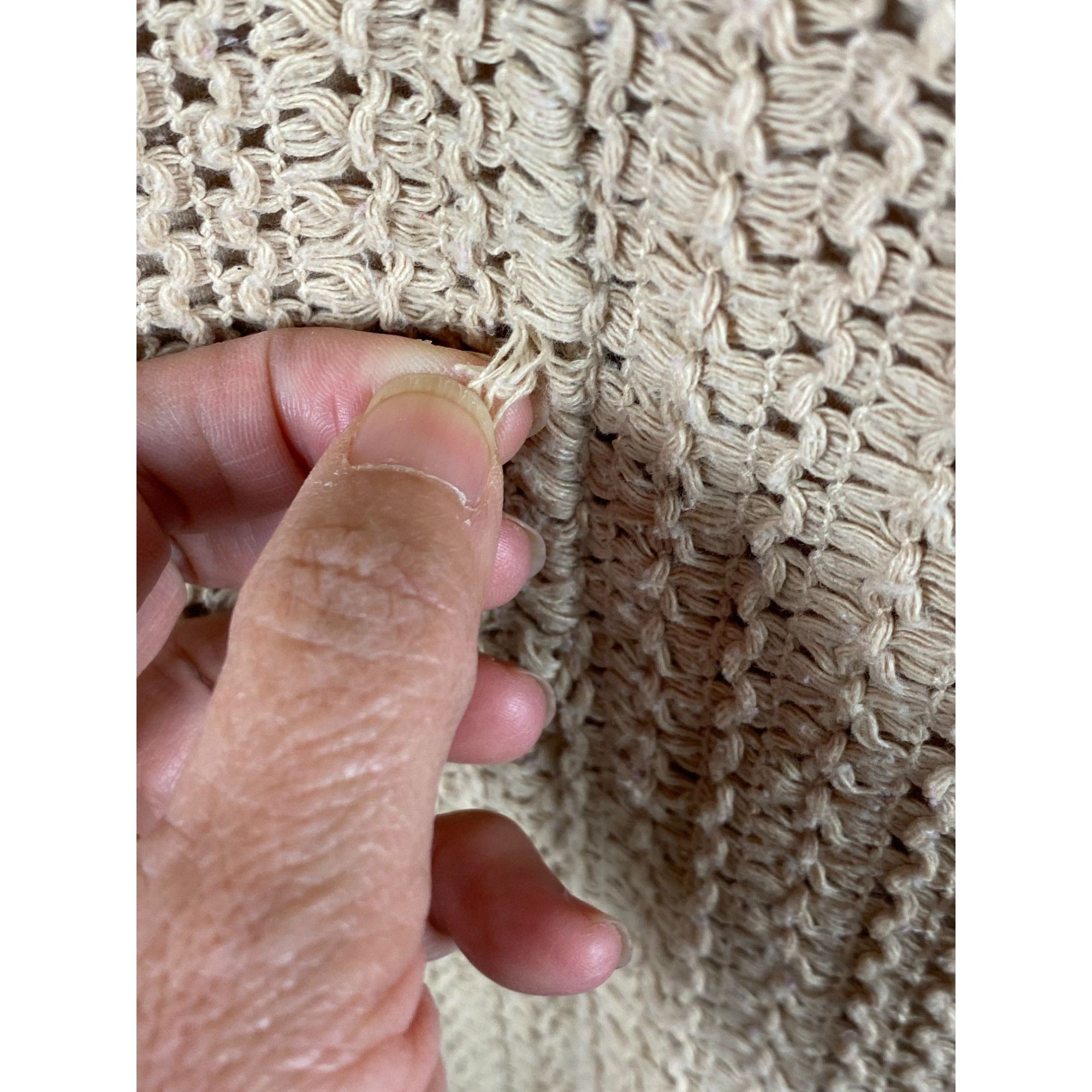 Other × Vintage Vintage Rave Crochet A-Line Dress Tan Size Small Women's Mad Size S / US 4 / IT 40 - 5 Thumbnail