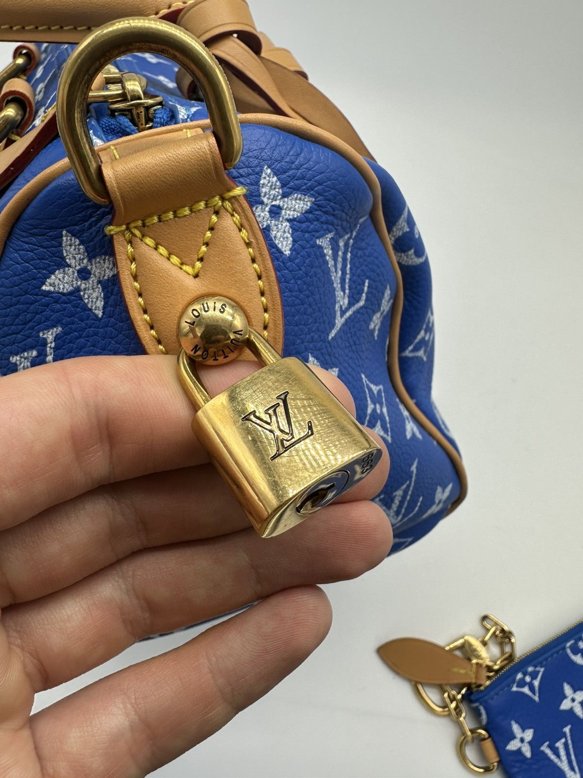 Louis Vuitton Louis Vuitton Speedy P9 25 Blue – Pharrell 1st LV Collection Size ONE SIZE - 3 Thumbnail