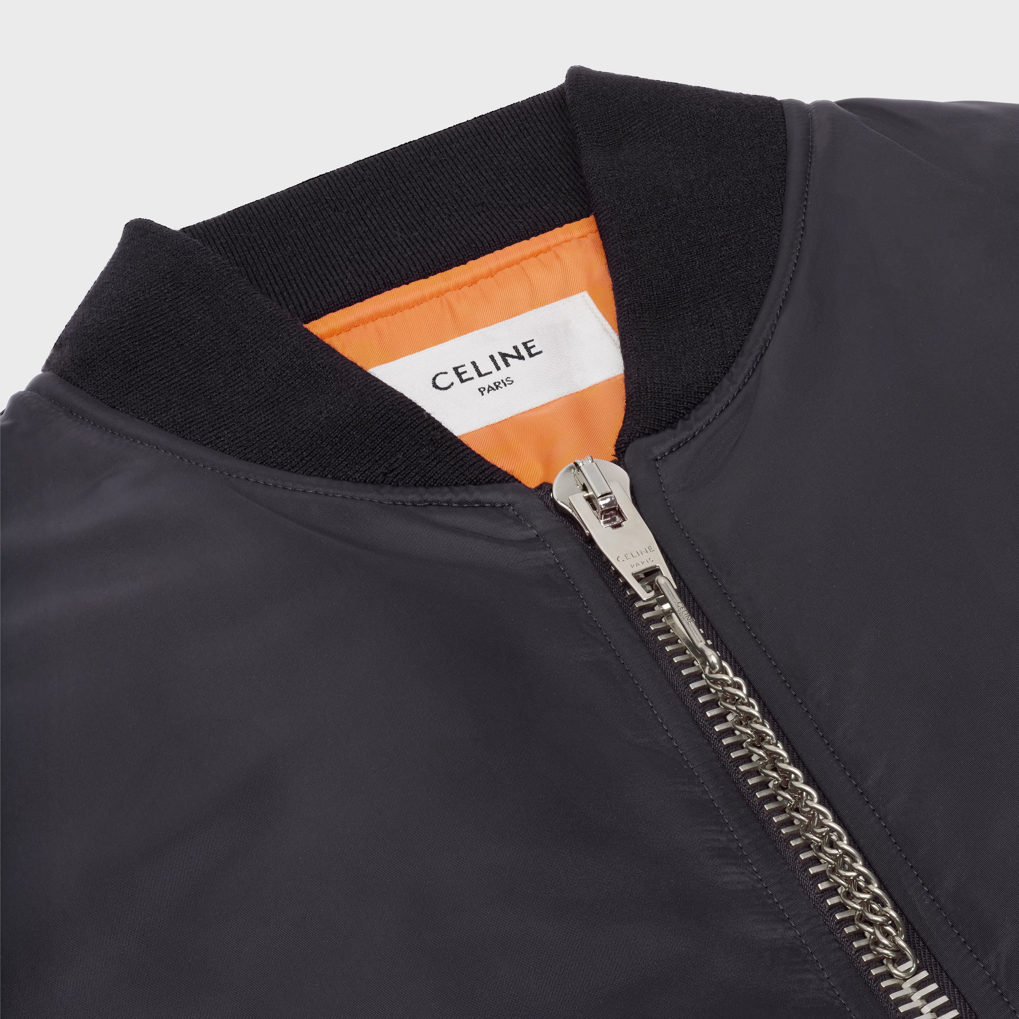 Celine o1bcso1str0925 2W426889O Bomber Jacket in Black Size US S / EU 44-46 / 1 - 2 Thumbnail