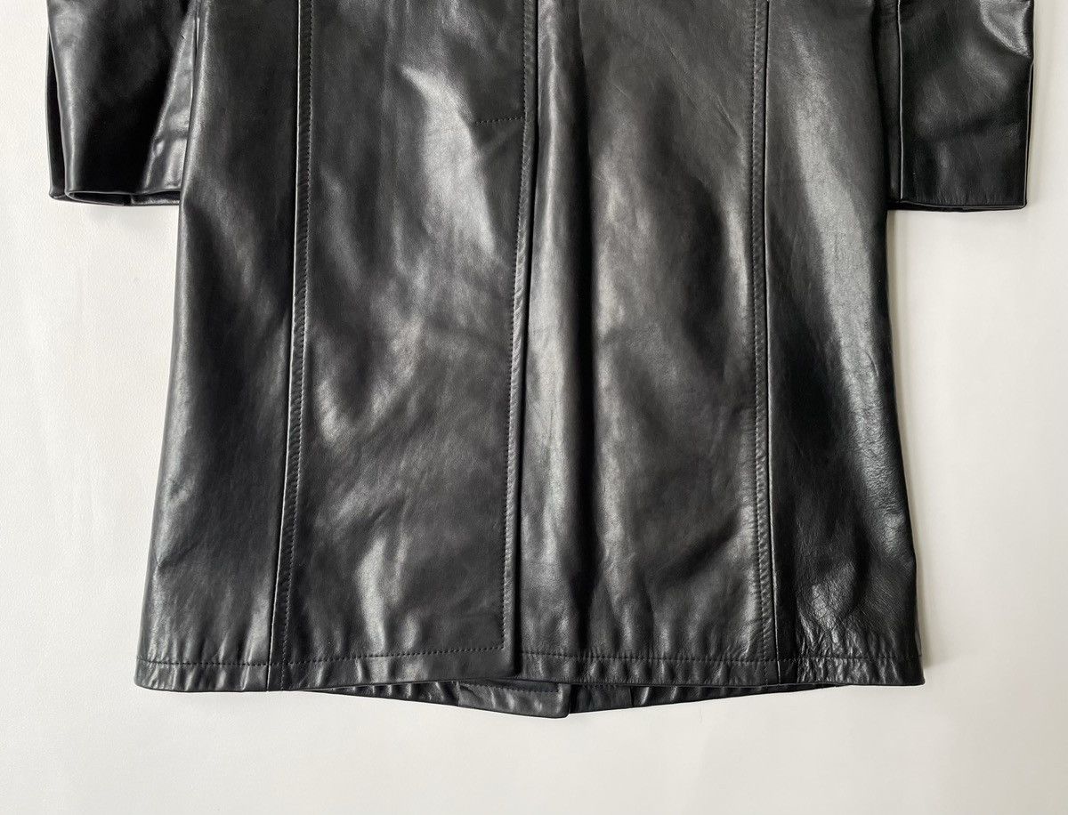 Prada A/W 2000 Black Leather Overcoat Size S / US 4 / IT 40 - 16 Thumbnail