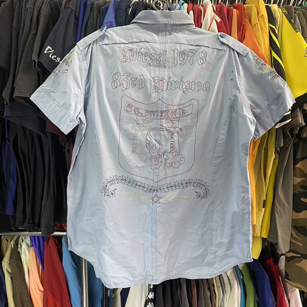 Diesel Vintage Diesel Big Logo Archival Designer shirt Size US M / EU 48-50 / 2 - 2 Thumbnail