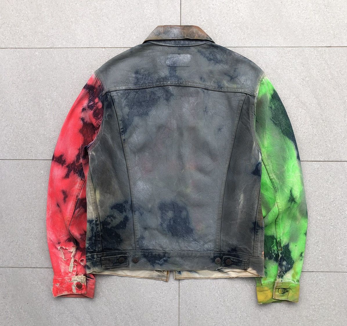 Levi's Vintage Clothing Vintage 80s Levis Custom Painted Distressed Denim Jacket 🇺🇸 Size US M / EU 48-50 / 2 - 16 Thumbnail
