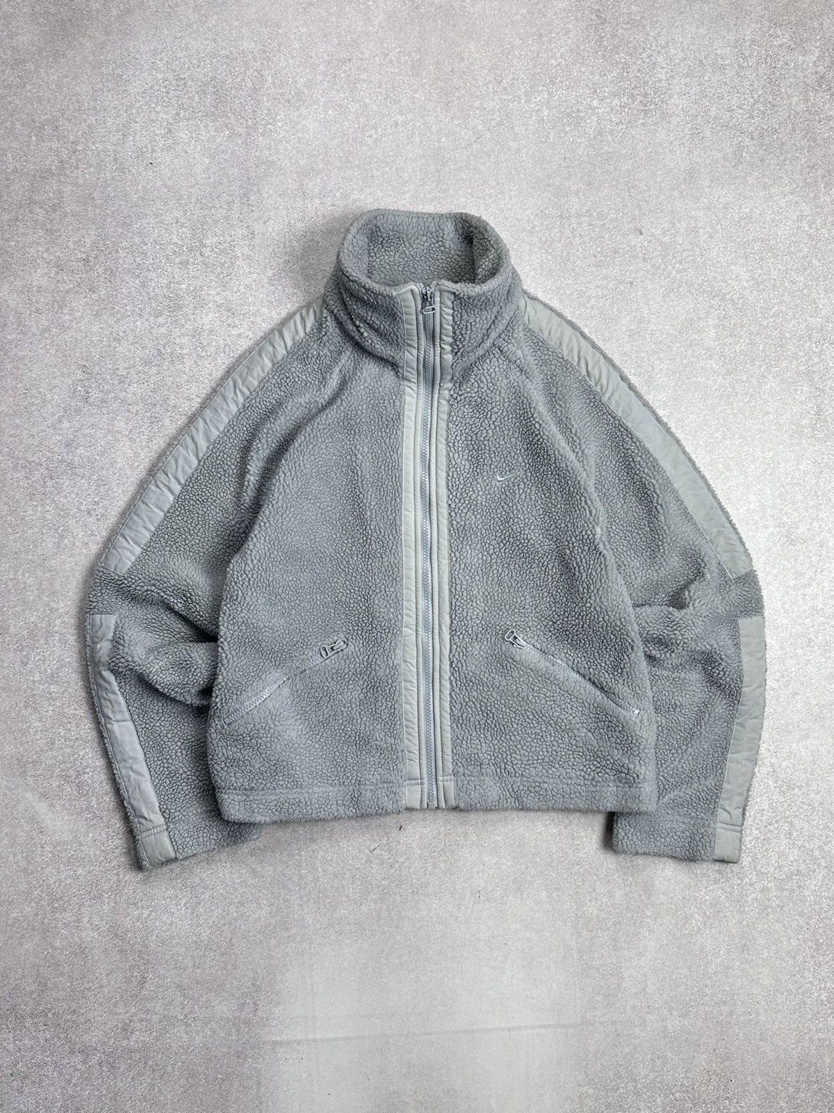 Vintage 90's Nike Retro Fleece Sherpa Jacket Y2K L Womans