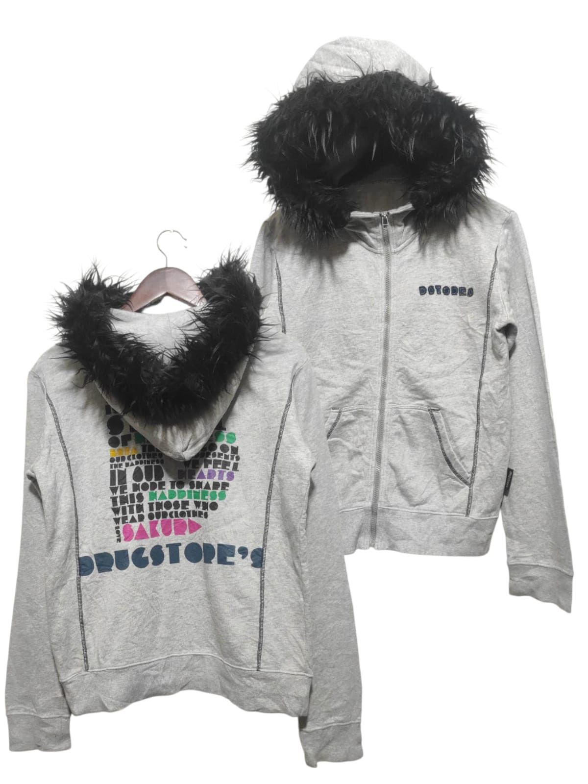 If Six Was Nine Drug Store's Zipper fur hoodie i6w9 LGB style Size US S / EU 44-46 / 1 - 1 Thumbnail