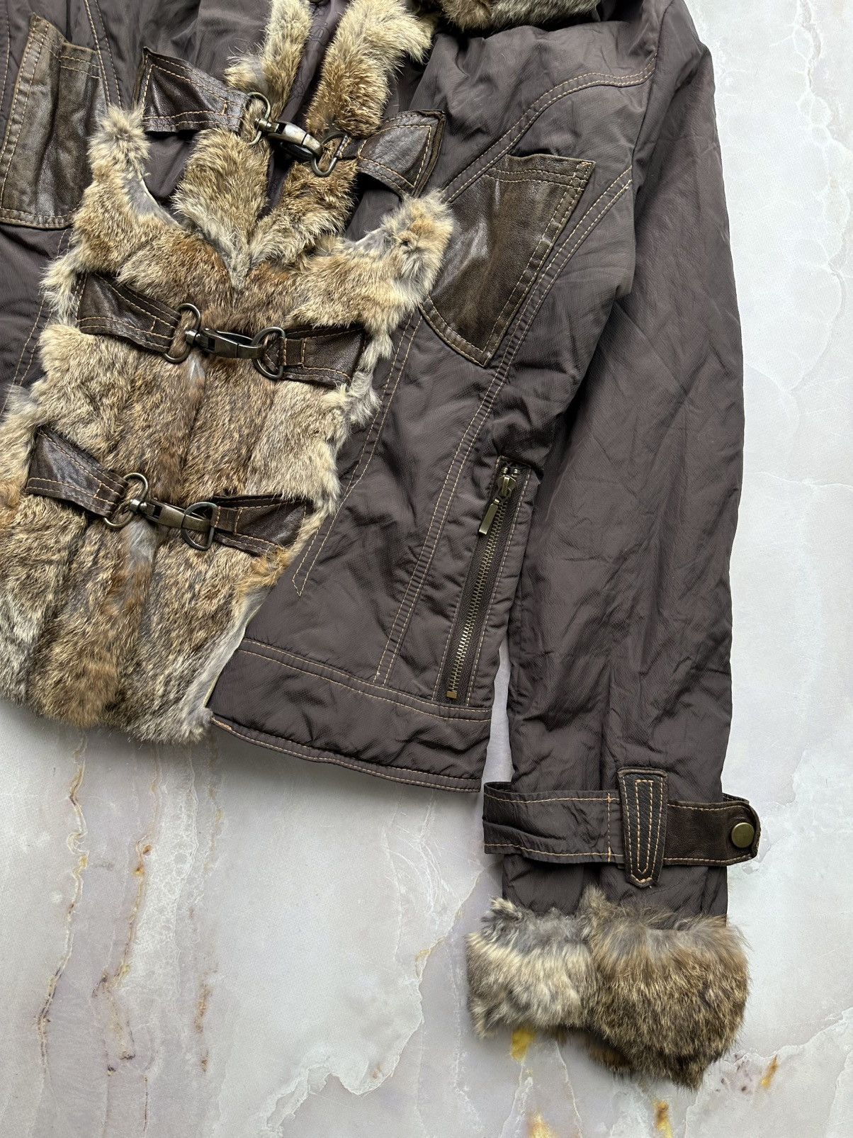Japanese Brand Vintage Jacket With Fur Size L / US 10 / IT 46 - 4 Thumbnail