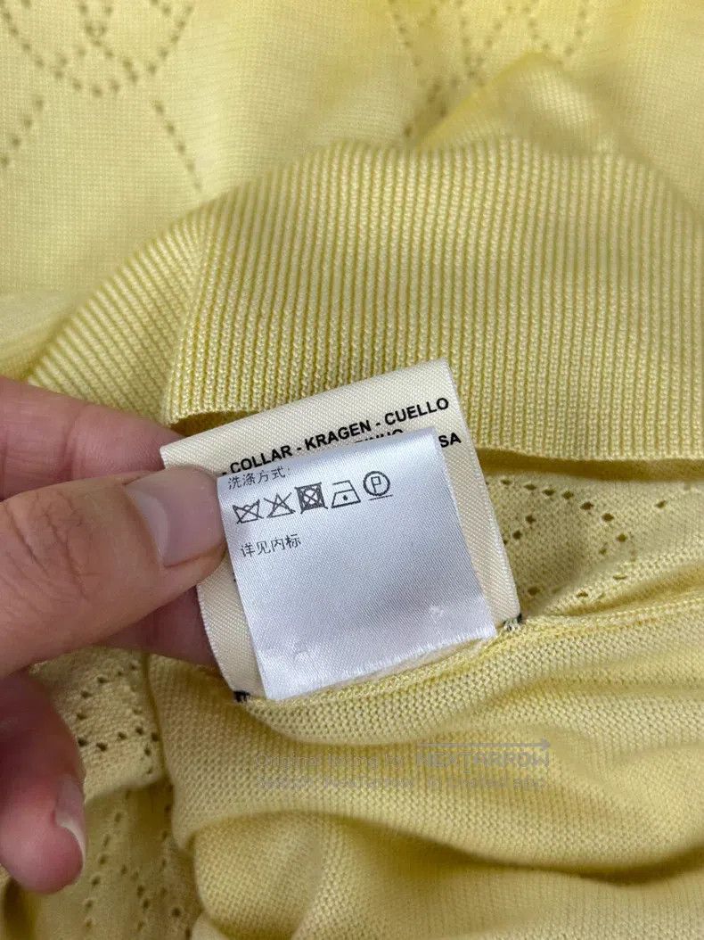 Hermes Hermes Yellow textured knit short-sleeve Size XXS / US 00 / IT 34 - 7 Thumbnail