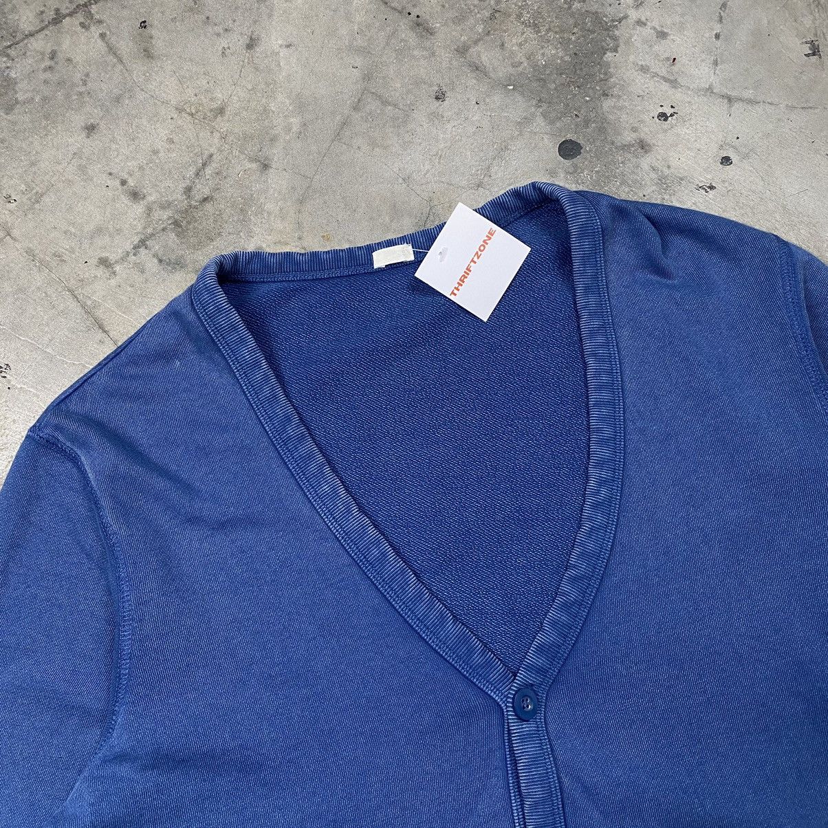 GU × Japanese Brand y2k GU Washed Indigo Blue Denim Jumper Cardigan Size US S / EU 44-46 / 1 - 4 Thumbnail