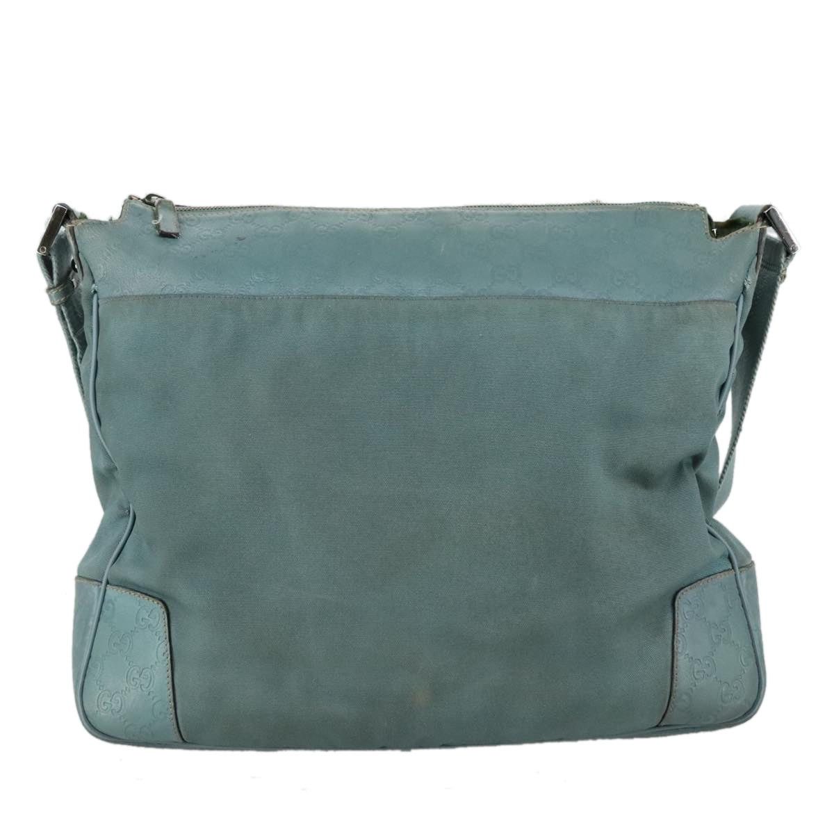 Gucci GUCCI GG Canvas Guccissima Shoulder Bag Turquoise Blue Size ONE SIZE - 2 Thumbnail