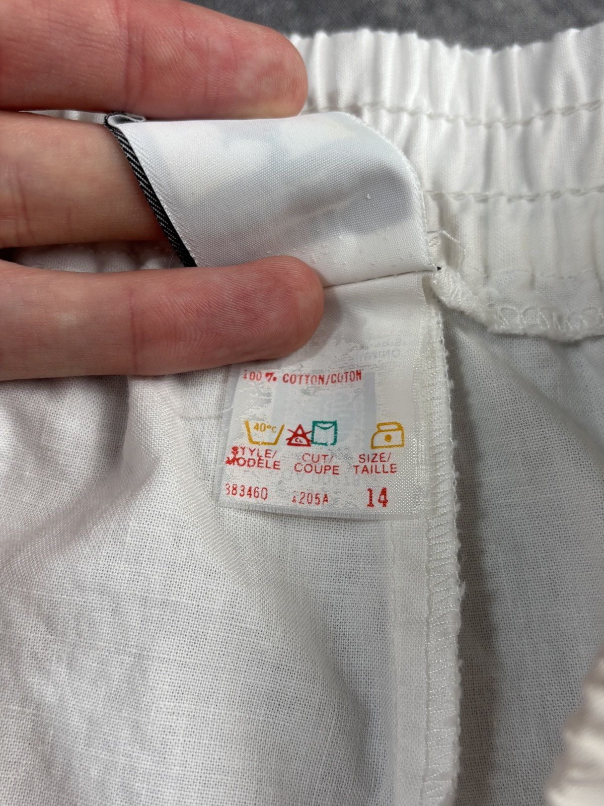 Vintage Vintage Pleated Shorts 80s 90s Cotton Loose Baggy White Stag Size US 28 / EU 44 - 5 Thumbnail