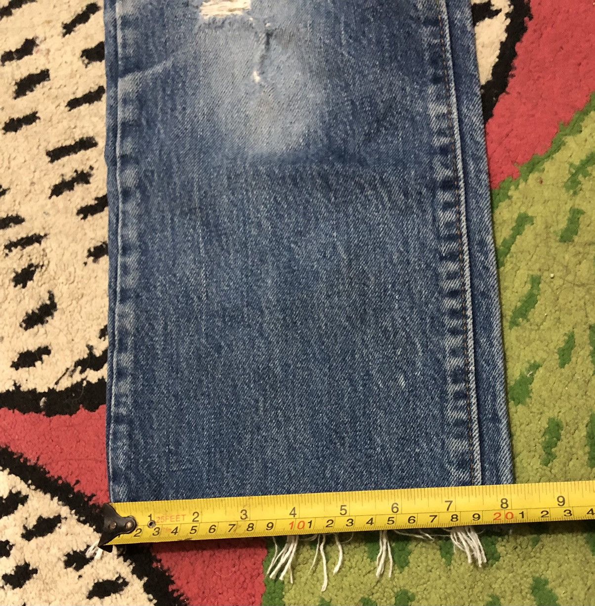 Levi's Vintage 90s Levis Distressed Ripped Zipper jeans Size US 29 - 17 Thumbnail