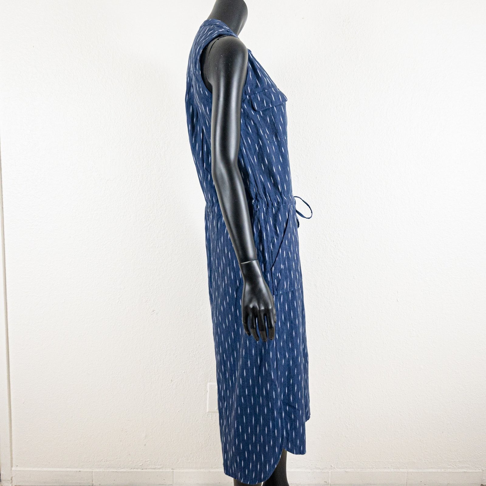 Faherty Faherty $198 Women's Saylor Dress in Midnight Ikat blue Size XS / US 0-2 / IT 36-38 - 11 Thumbnail