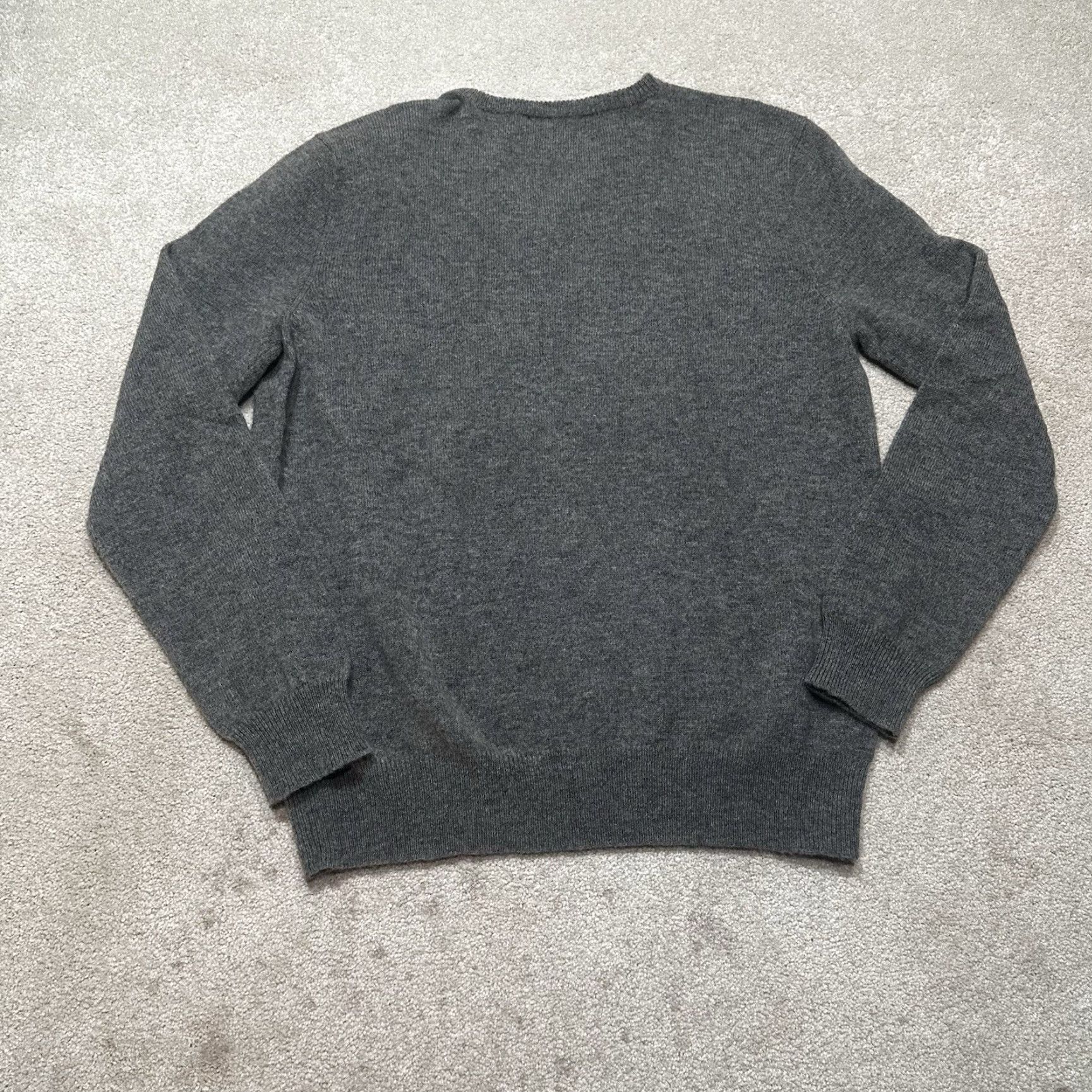 Polo Ralph Lauren Polo Ralph Lauren V Neck Lambs Wool Sweater Men XL GraySweater? Size US XL / EU 56 / 4 - 3 Thumbnail