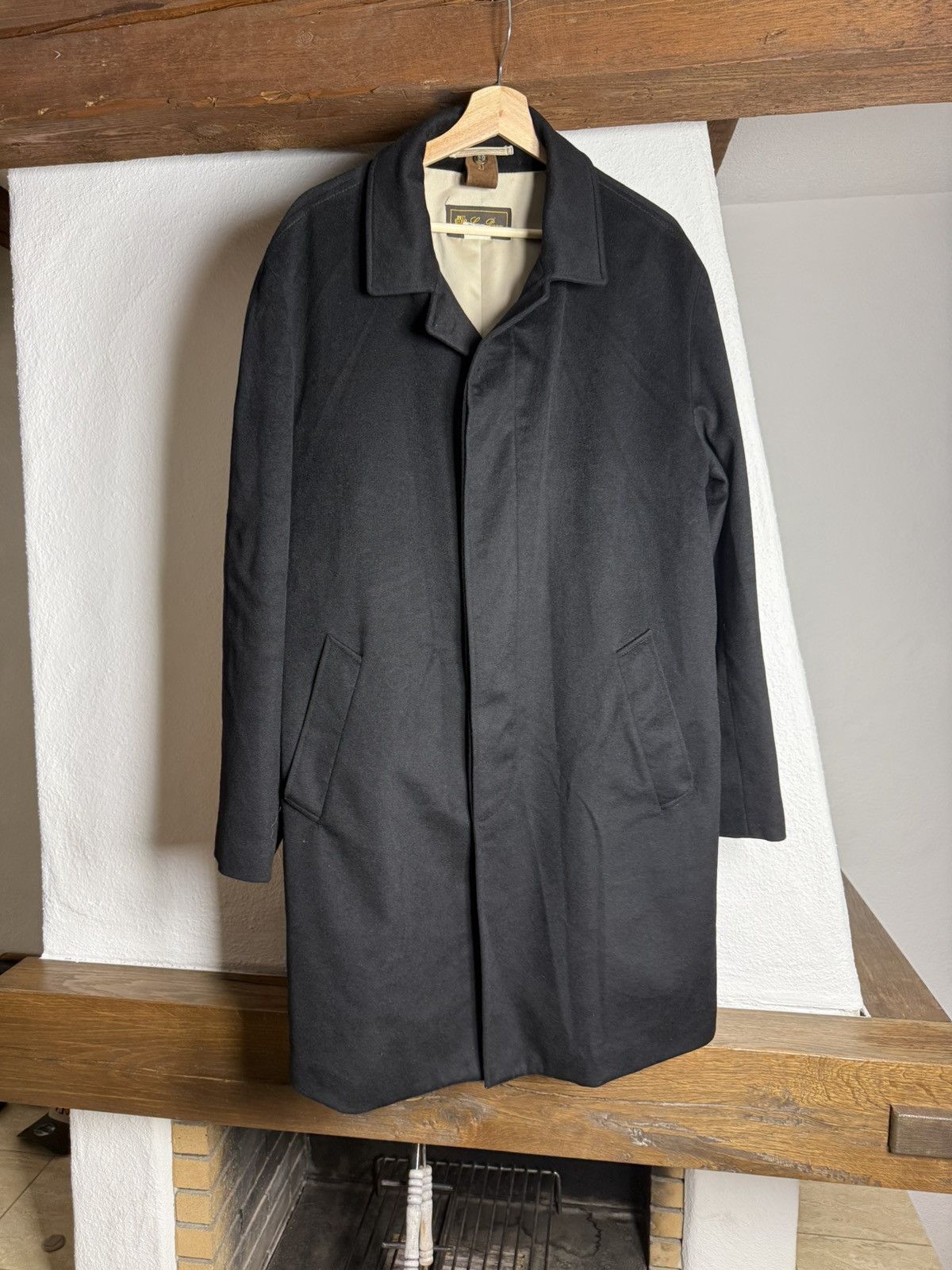 Loro Piana Loro Piana Storm System Cashmere Coat Black Luxury Overcoat Size US M / EU 48-50 / 2 - 1 Thumbnail