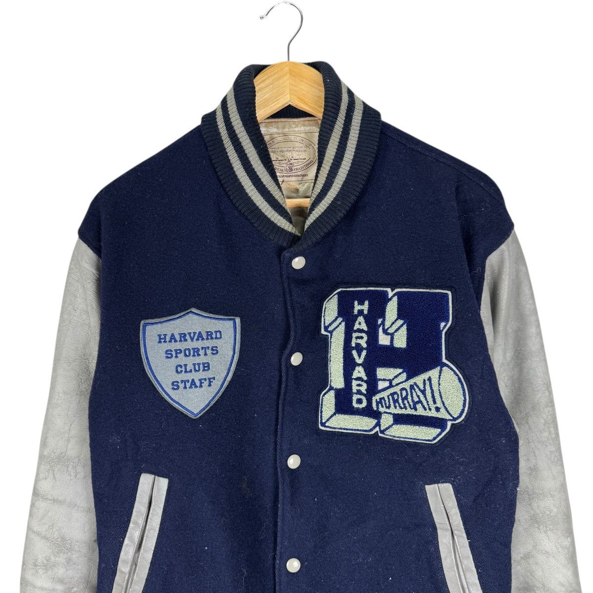Vintage 🌟HARVARD UNIVERSITY VARSITY LEATHER JACKET Size US S / EU 44-46 / 1 - 3 Thumbnail
