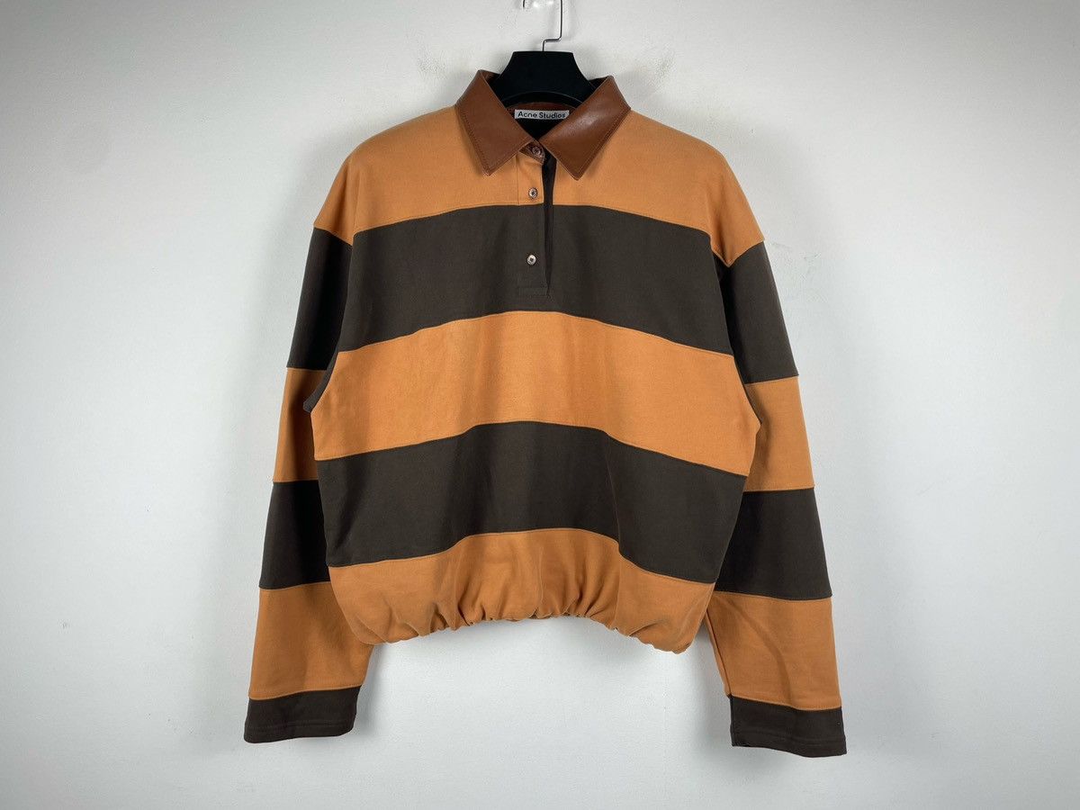 Acne Studios Acne Studios Striped Polo Sweater Size US S / EU 44-46 / 1 - 6 Thumbnail