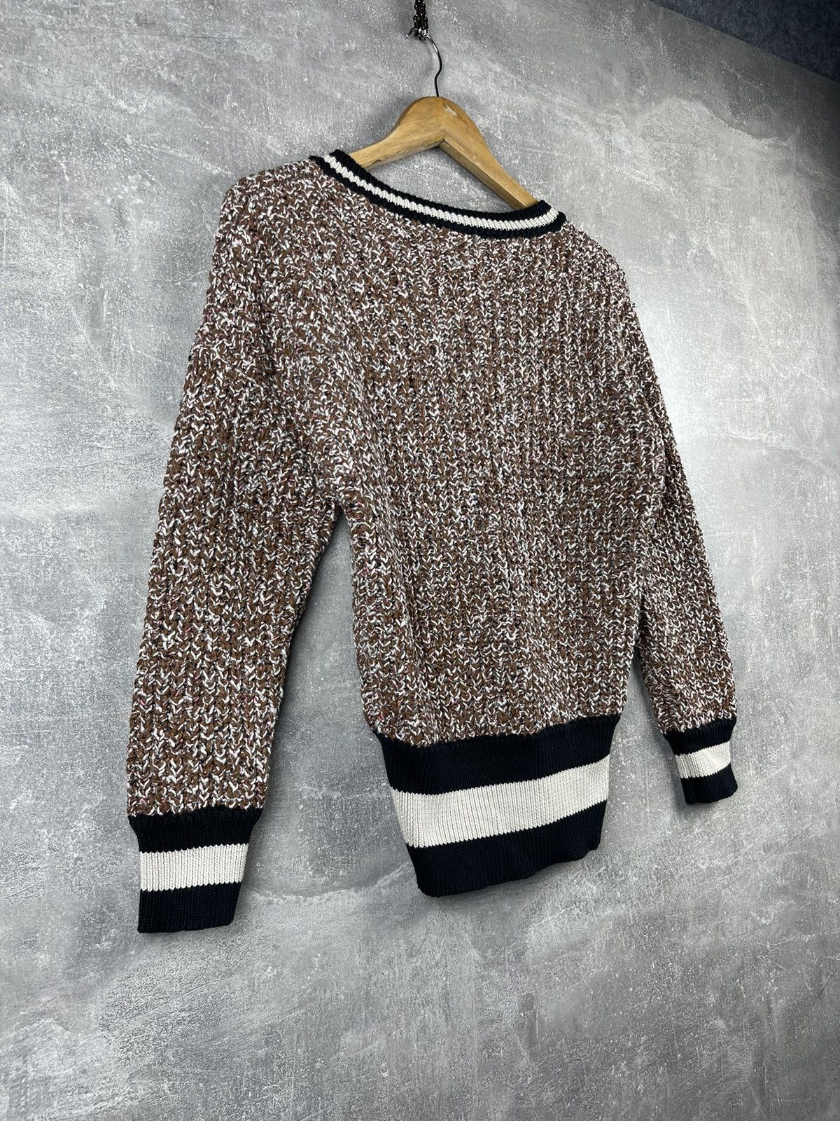 Brunello Cucinelli Brunello Cucinelli for Humanity Cotton/Wool V Neck Sweater Size M / US 6-8 / IT 42-44 - 7 Thumbnail
