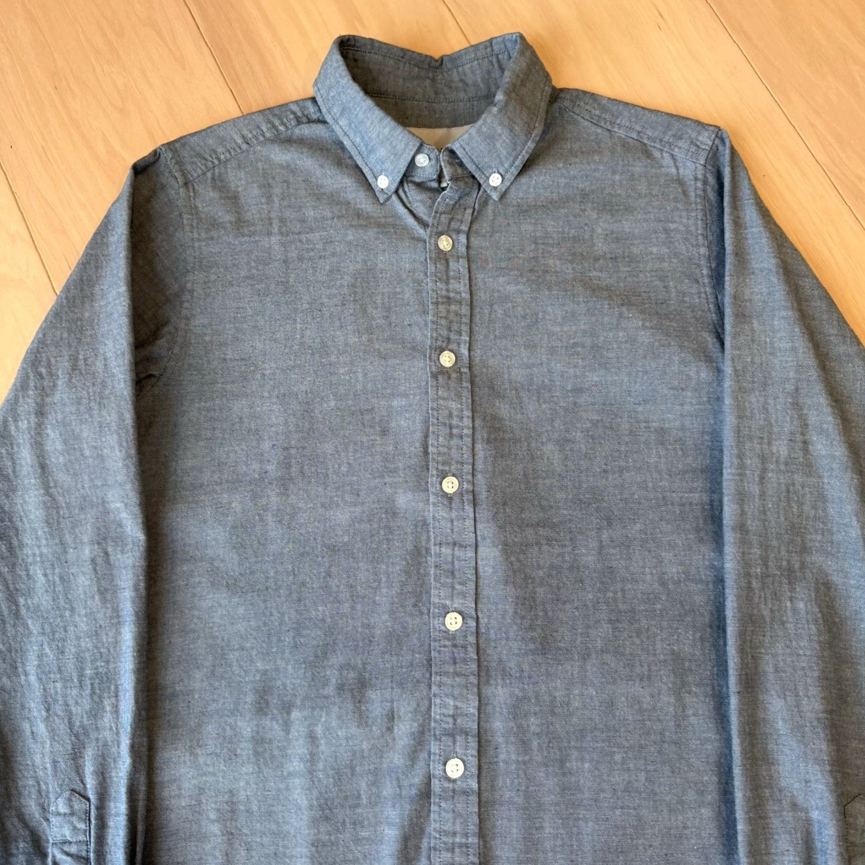 Carhartt Wip Carhartt WIP Kyoto Shirt Small Blue Oxford Workwear Button-Up Long Sleeve Mens Button-Down Pockets USA Western 90s Vintage? Size US S / EU 44-46 / 1 - 4 Thumbnail