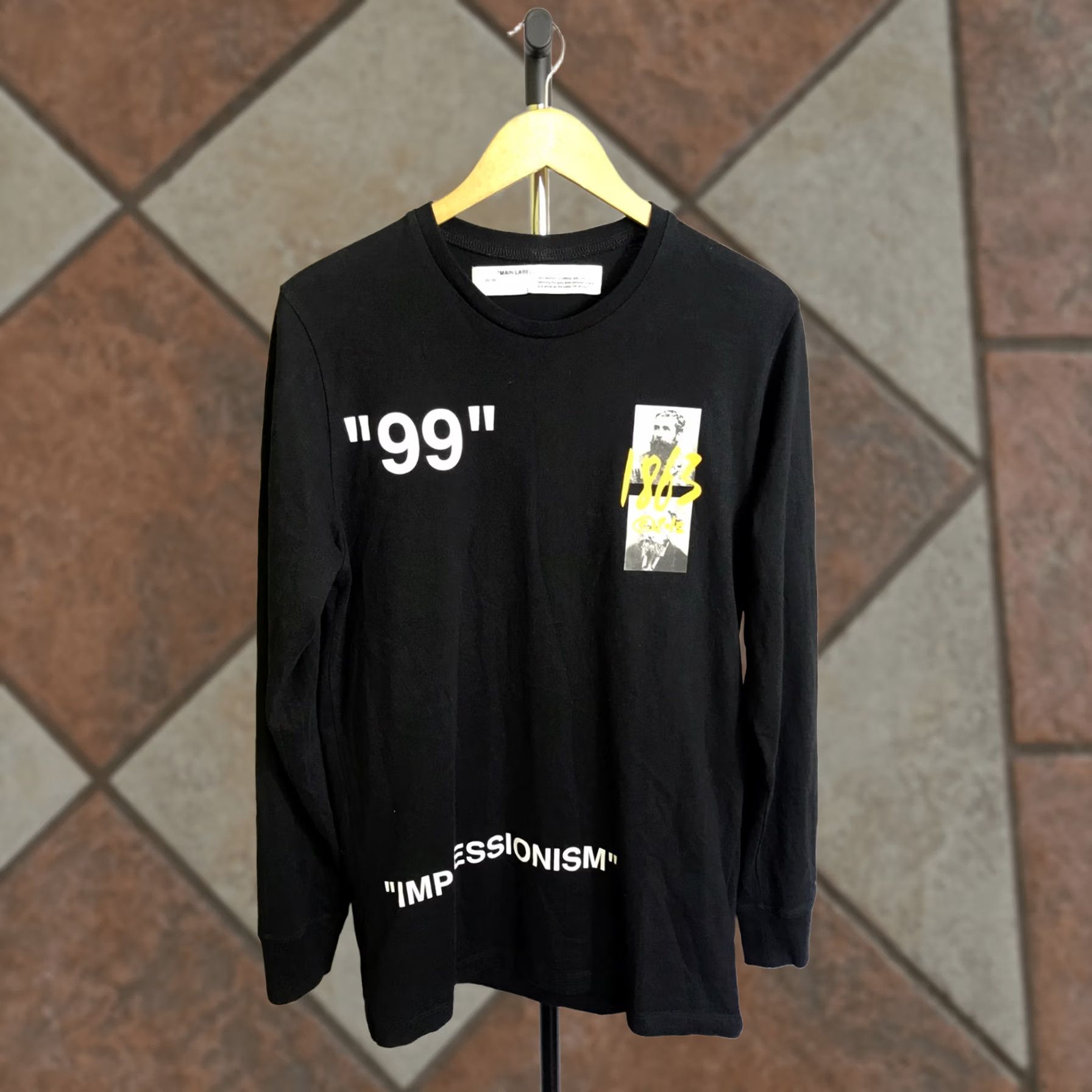 Off-White Tシャツ ブラック 99 Off-White Off-White Impressionism Black 1863 T-Shirt 