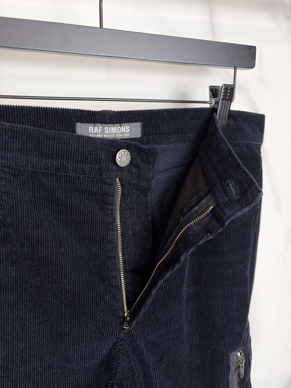 Raf Simons AW04 Raf Simons Waves Corduroy Ma-1 Cargo Pocket Pants Size US 30 / EU 46 - 7 Thumbnail