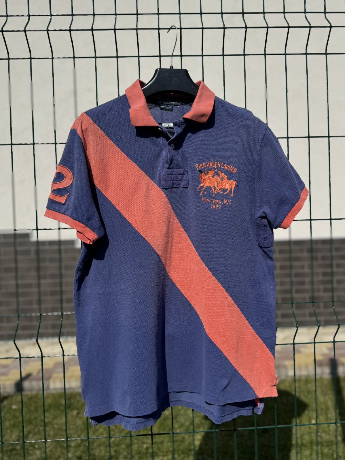 Polo Ralph Lauren Vintage 90s Polo Ralph Lauren New York 1967 Polo Shirt Size US L / EU 52-54 / 3 - 1 Thumbnail